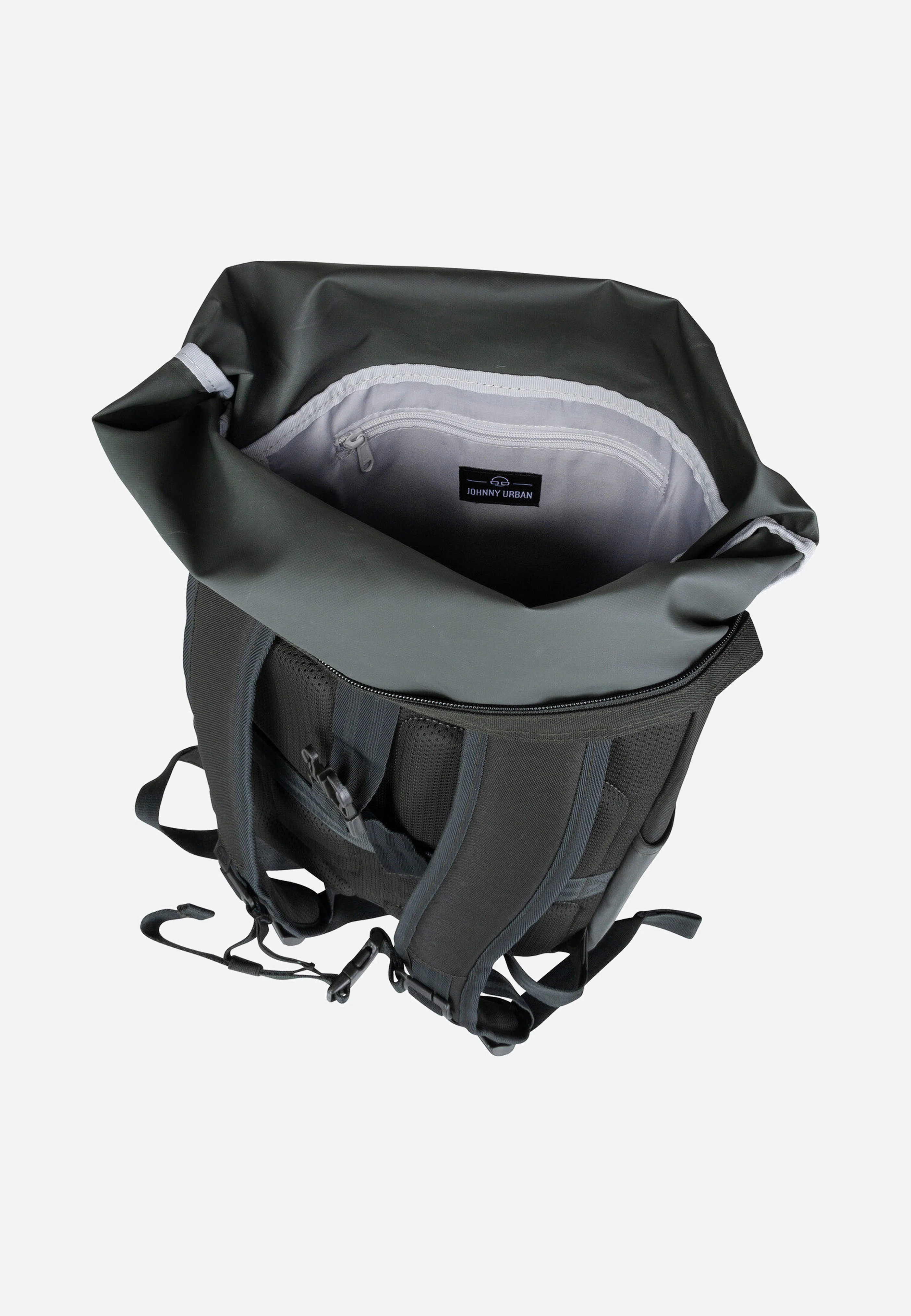 Allen Large Dark Olive - Rolltop Rucksack - Image 3