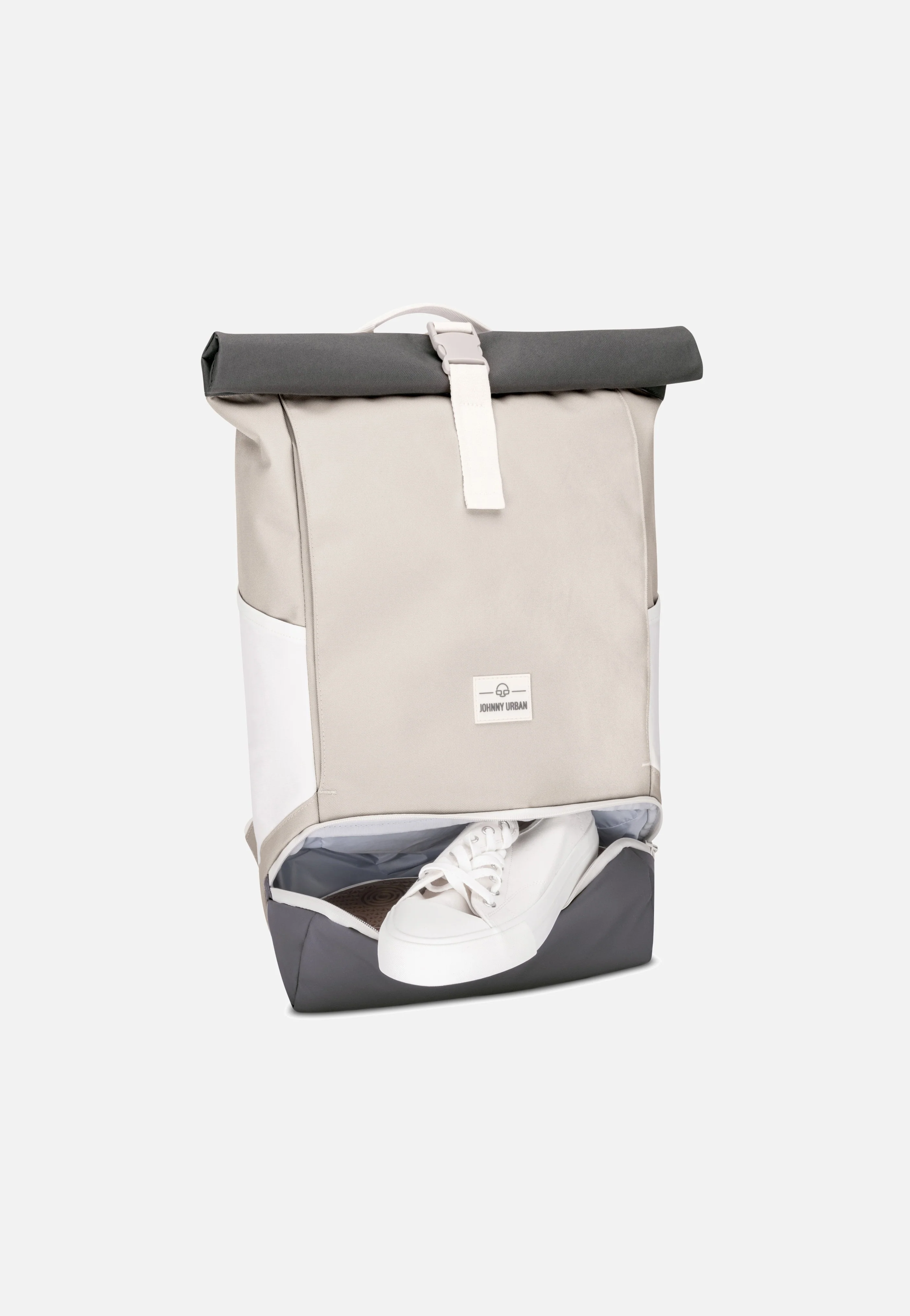 Allen Medium Sand-Grau - Rolltop Rucksack - Image 4