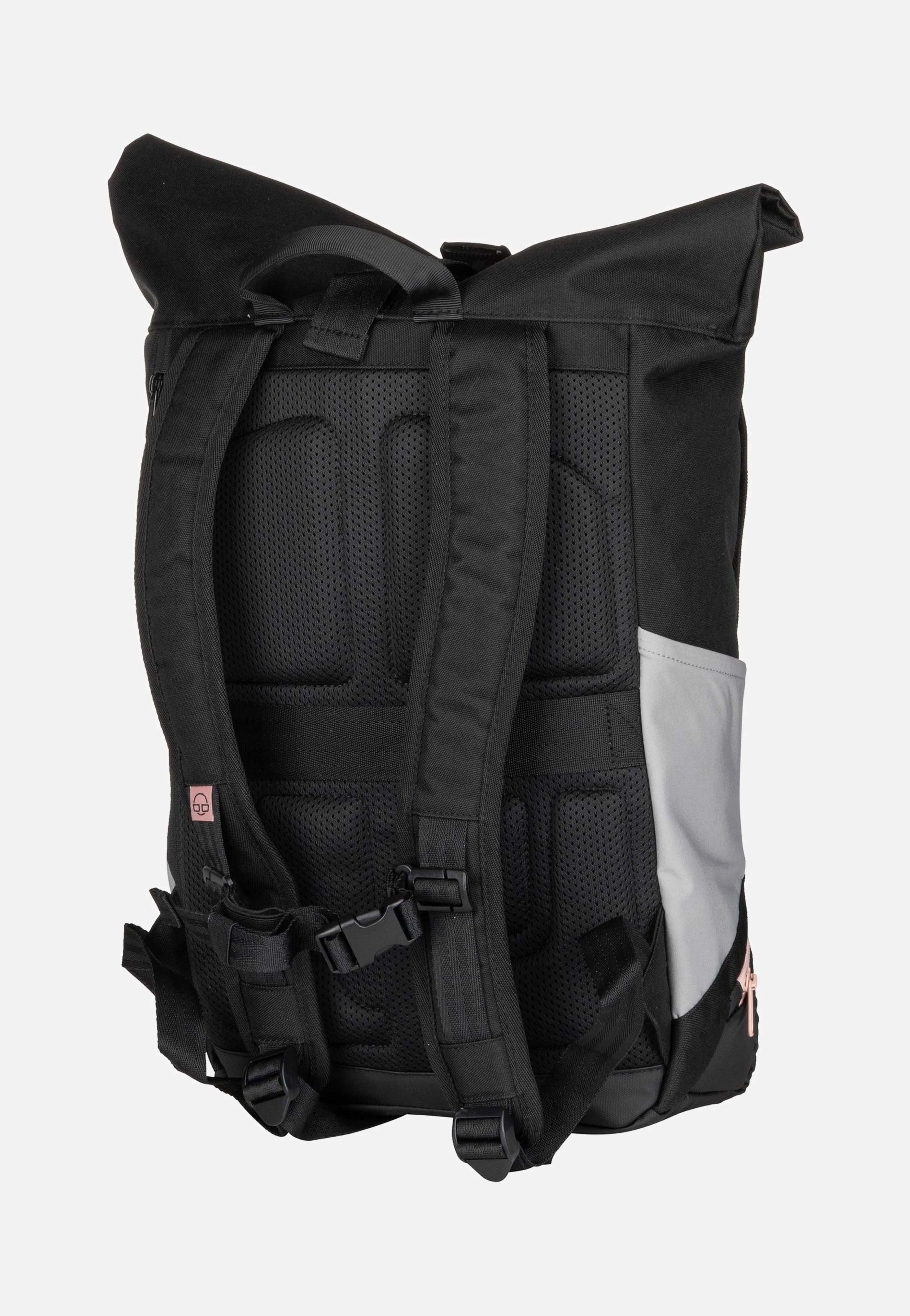 Allen Medium Schwarz-Rosa - Rolltop Rucksack - Image 2