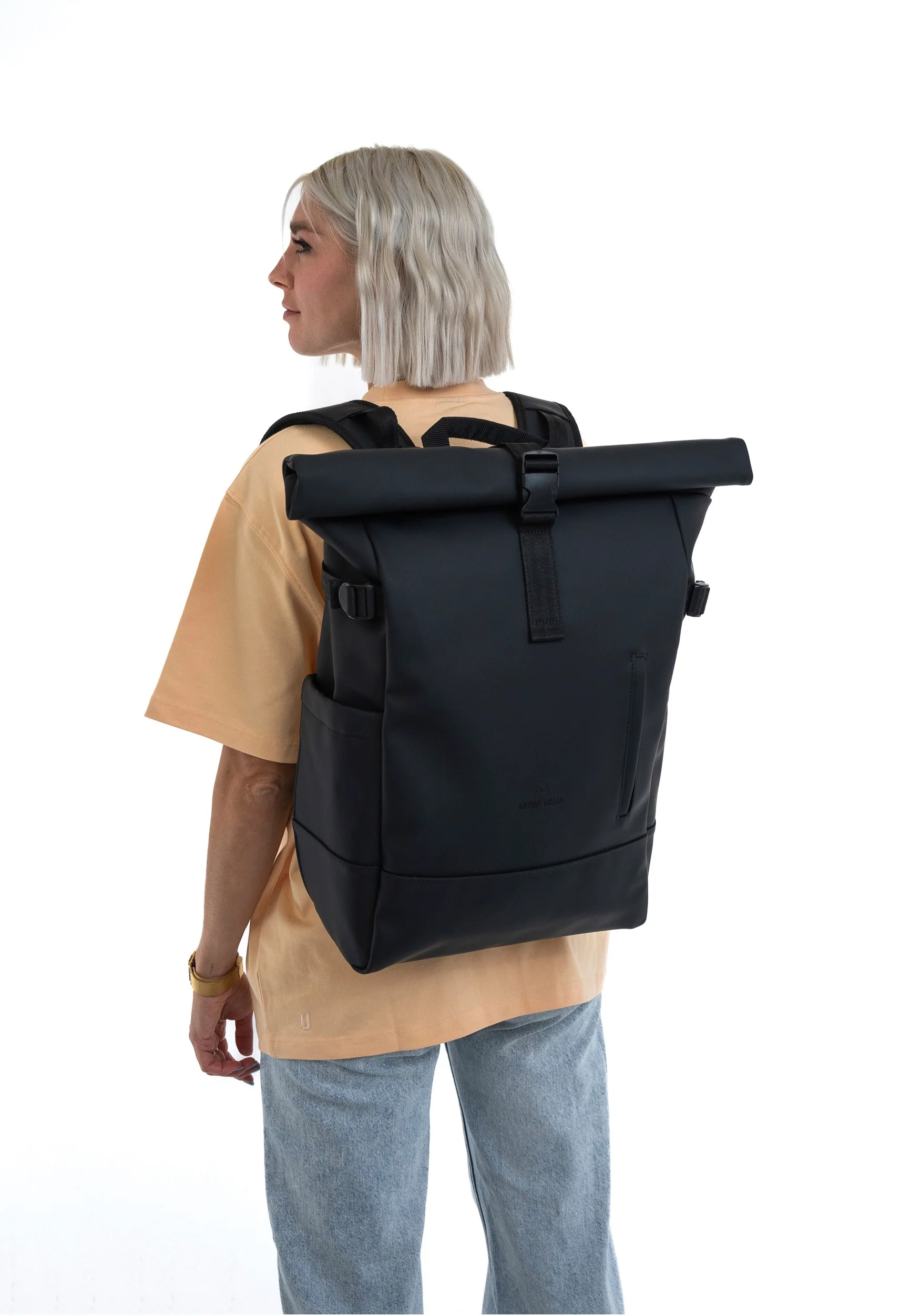 Harvey Large Black - Rolltop Rucksack - Image 14