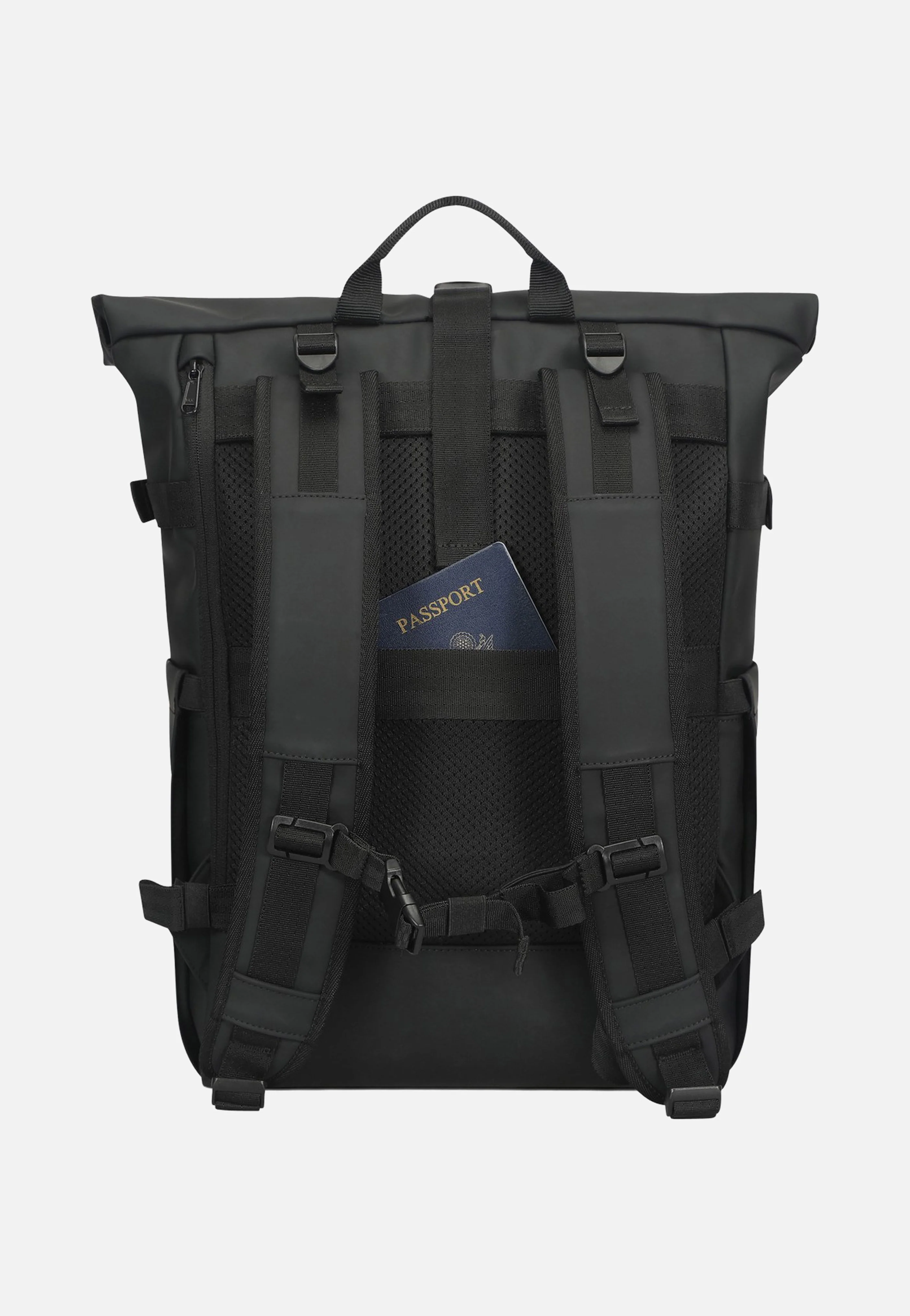 Harvey Large Black - Rolltop Rucksack - Image 4