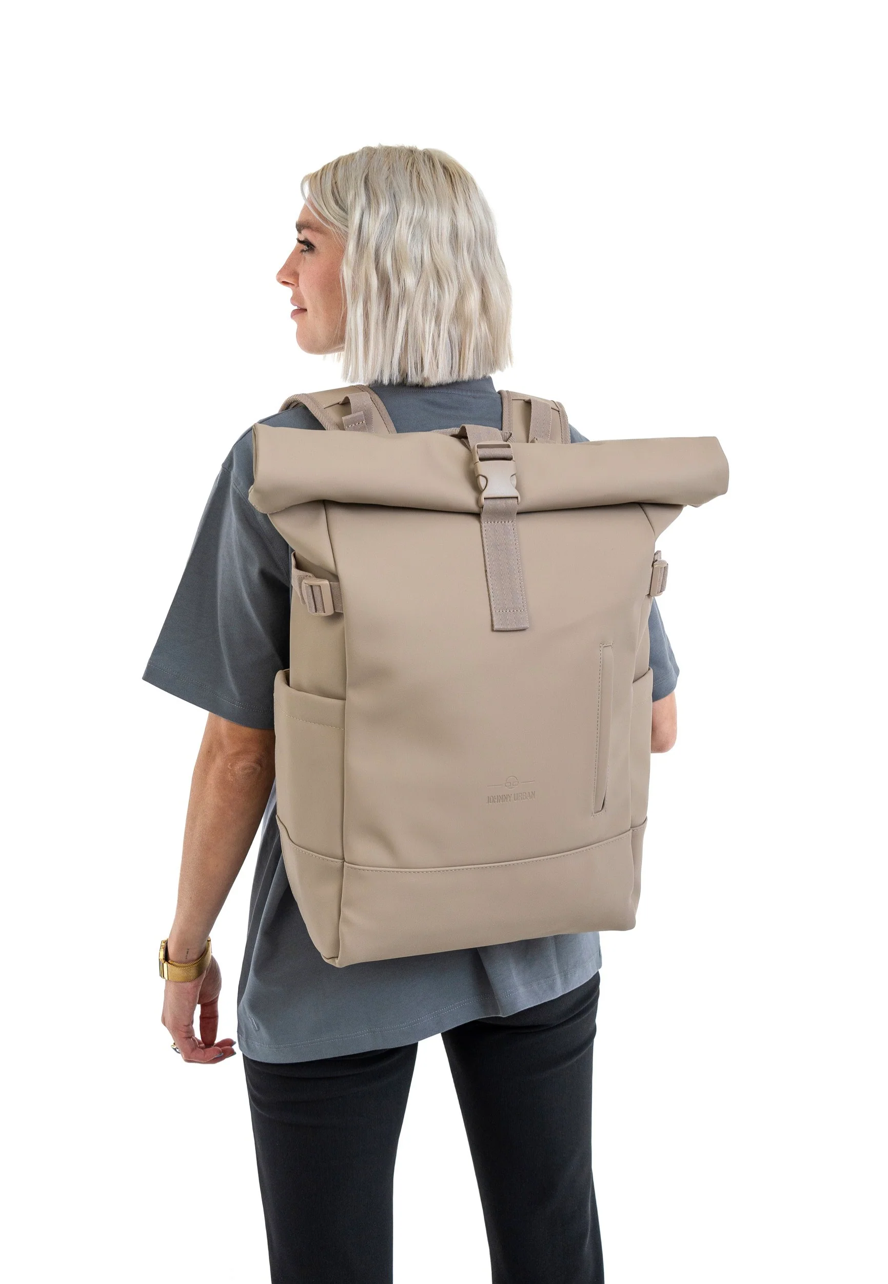 Harvey Large Sand - Rolltop Rucksack - Image 9