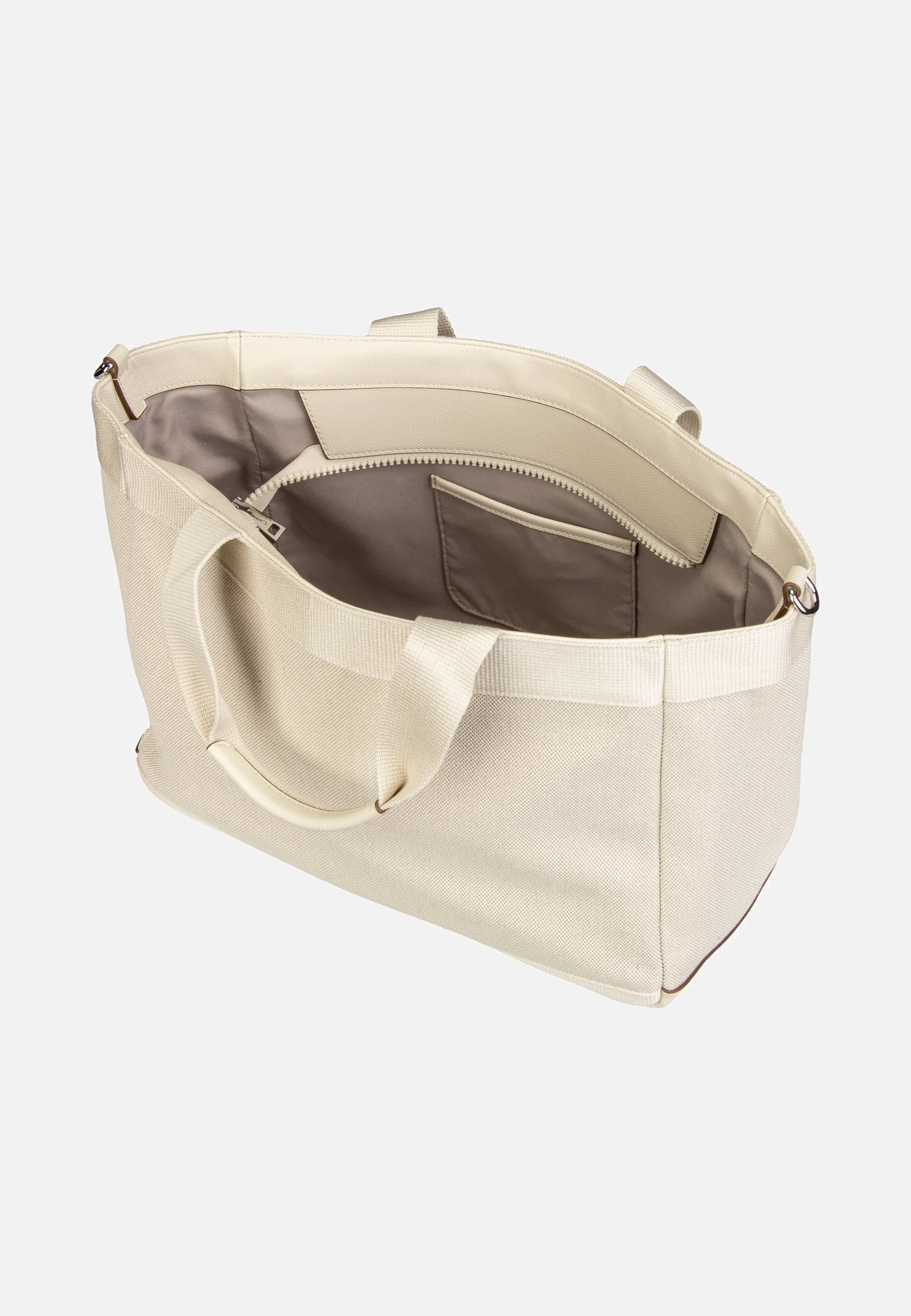 Calduccio Tela Yvette Handbag White - Henkeltasche - Image 6