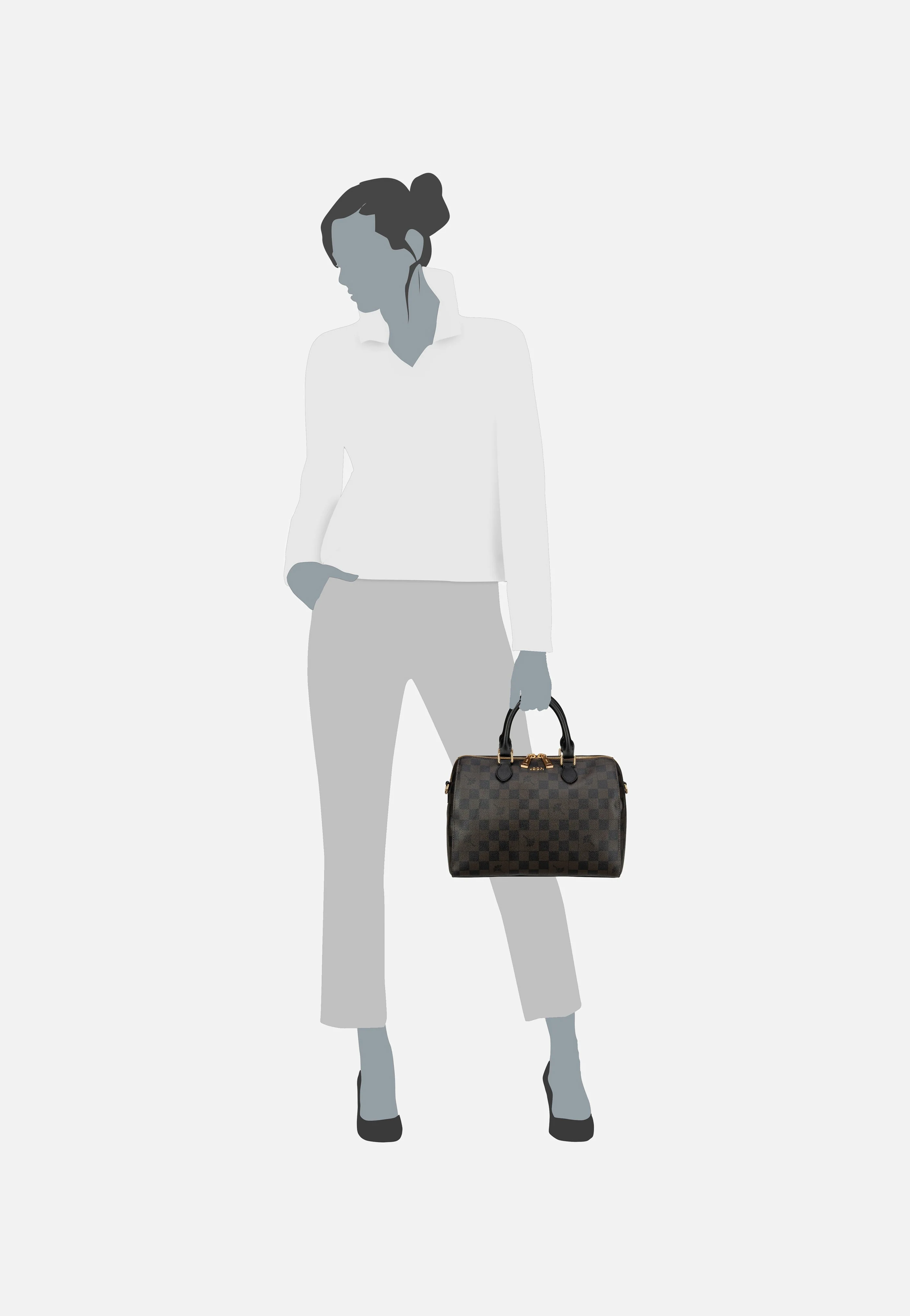 Cortina Piazza Aurora HandBag SHZ Seal Brown - Bowling Bag - Image 6