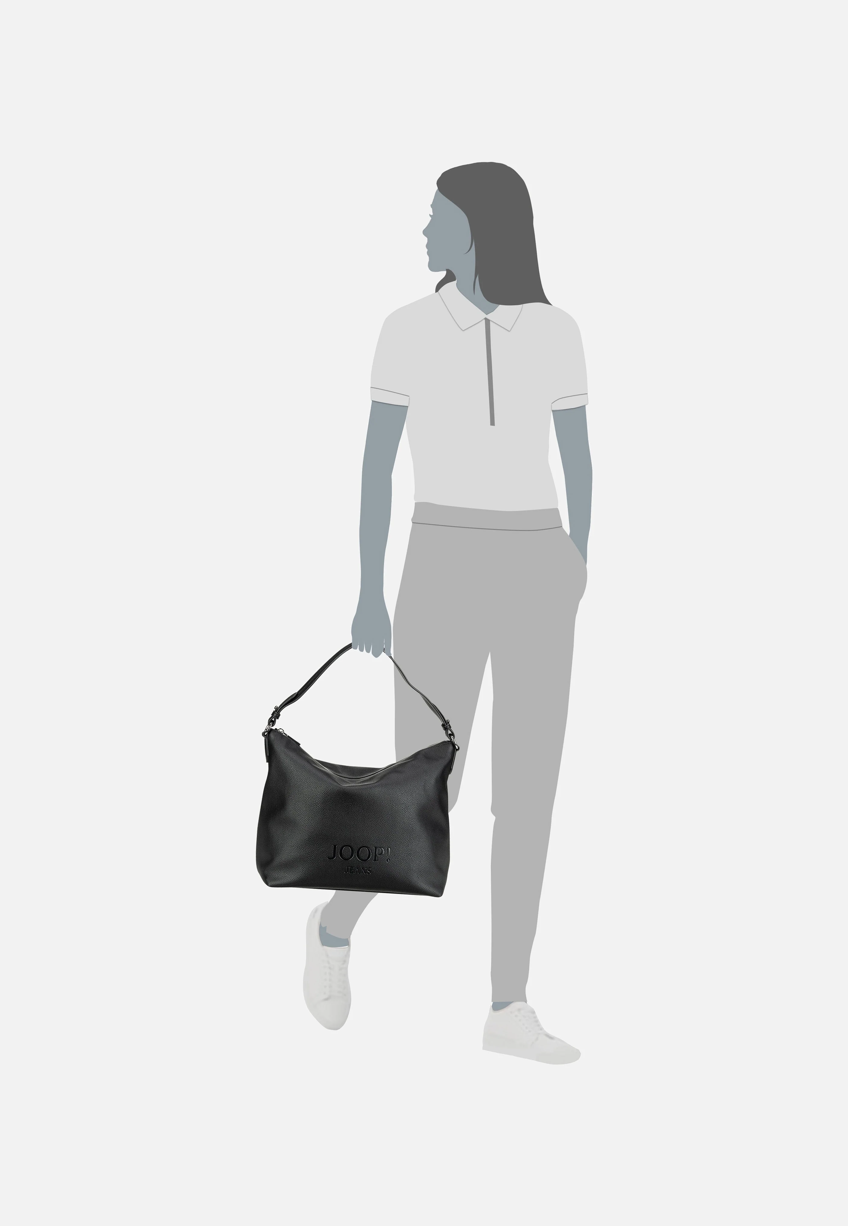 Lettera 1.0 Dalia Hobo LHZ Black - Hobo Bag - Image 6