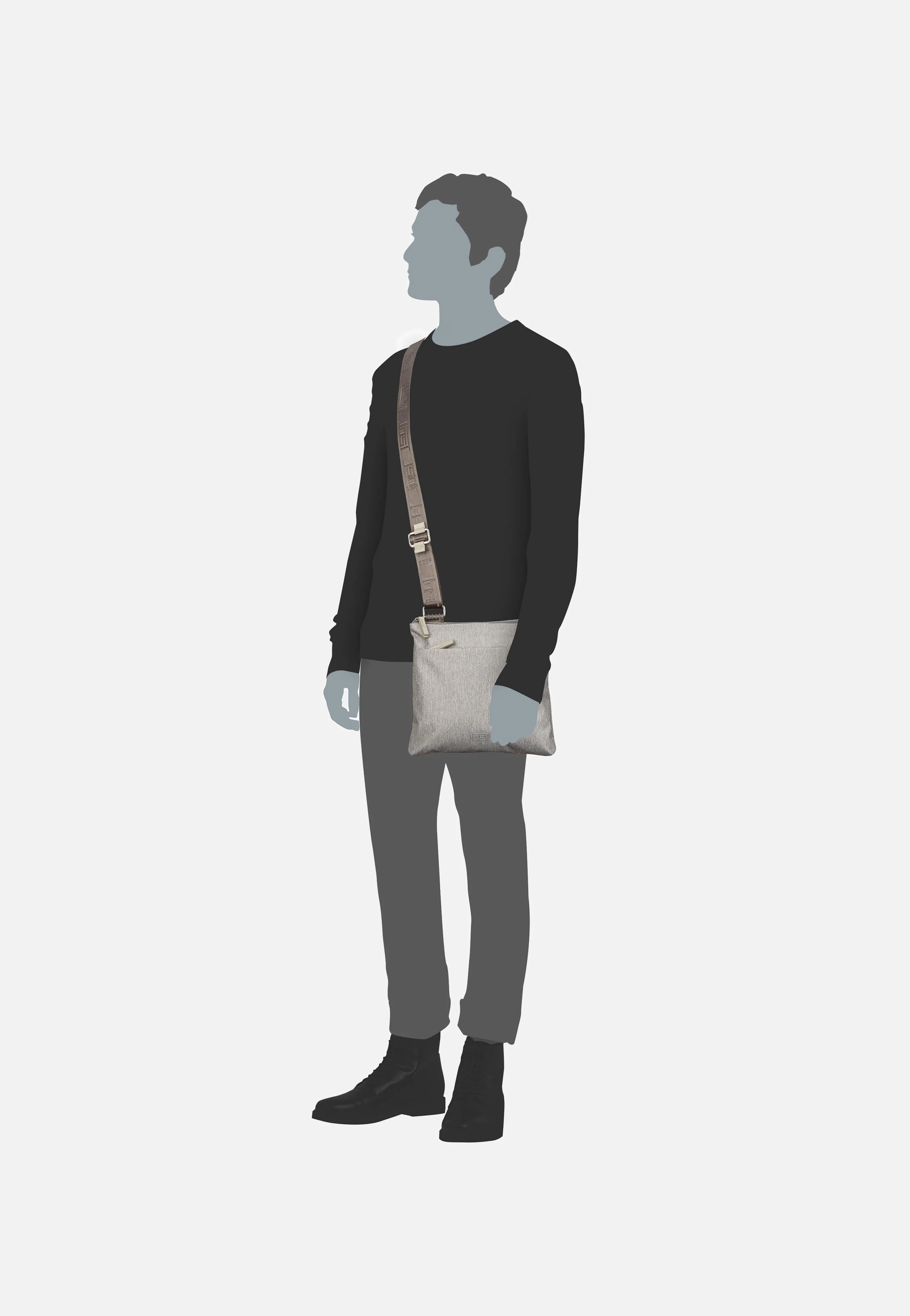 Bergen 1600 Hellgrau - Crossbody Bag - Image 6