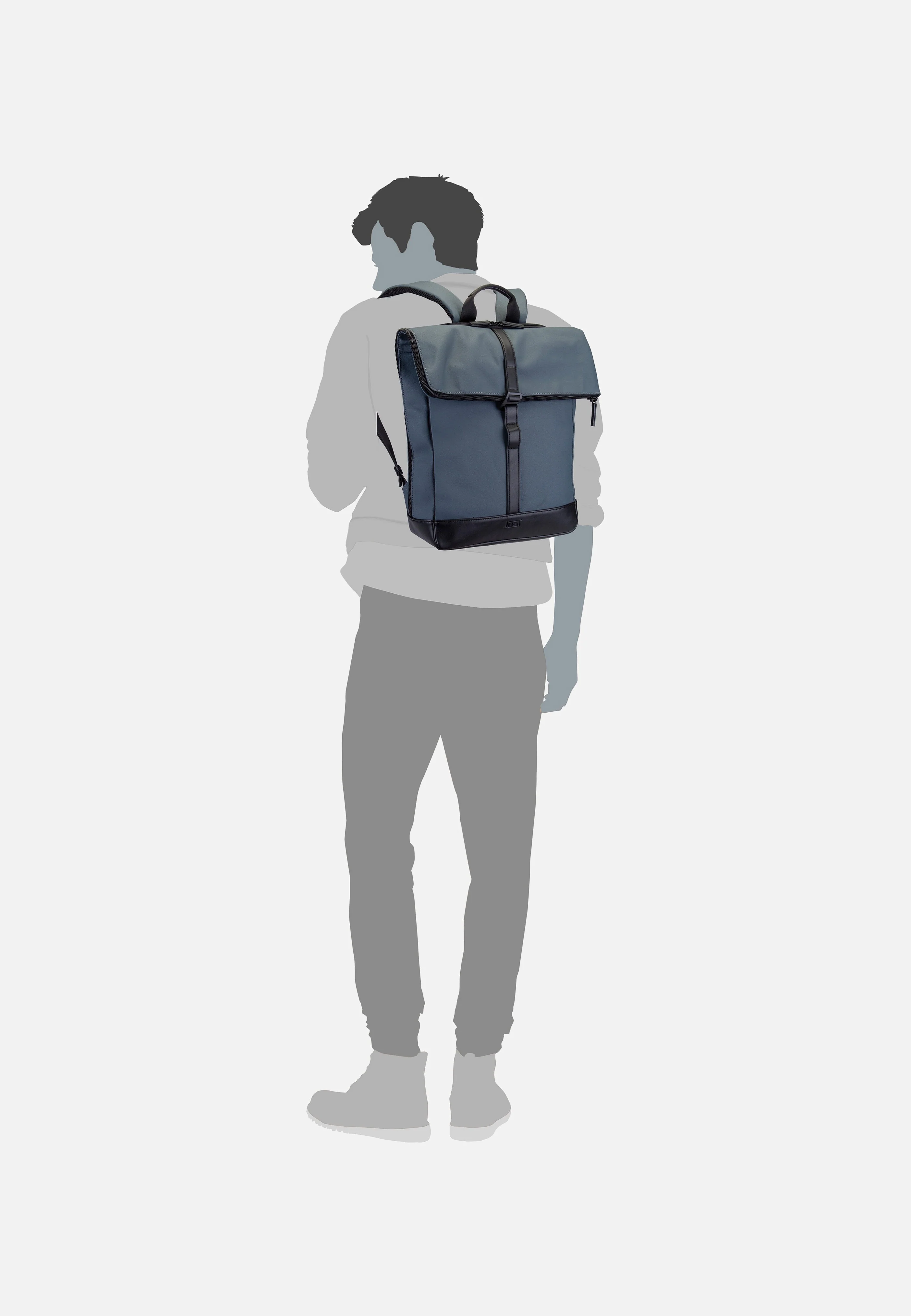Borgholm Courier 5306 Blaugrau - Rolltop Rucksack - Image 8