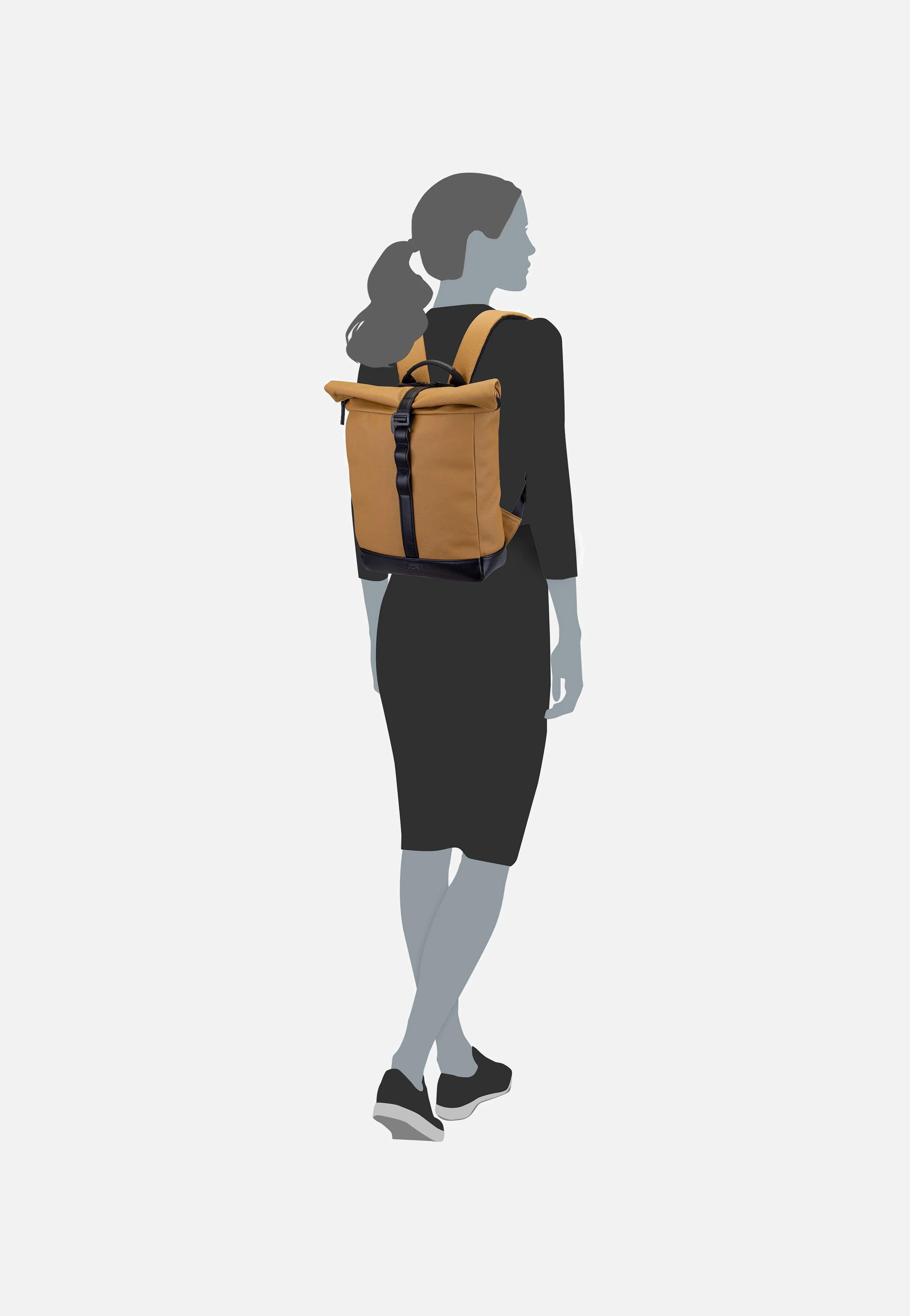 Borgholm Courier S 5310 Mustard - Rolltop Rucksack - Image 7