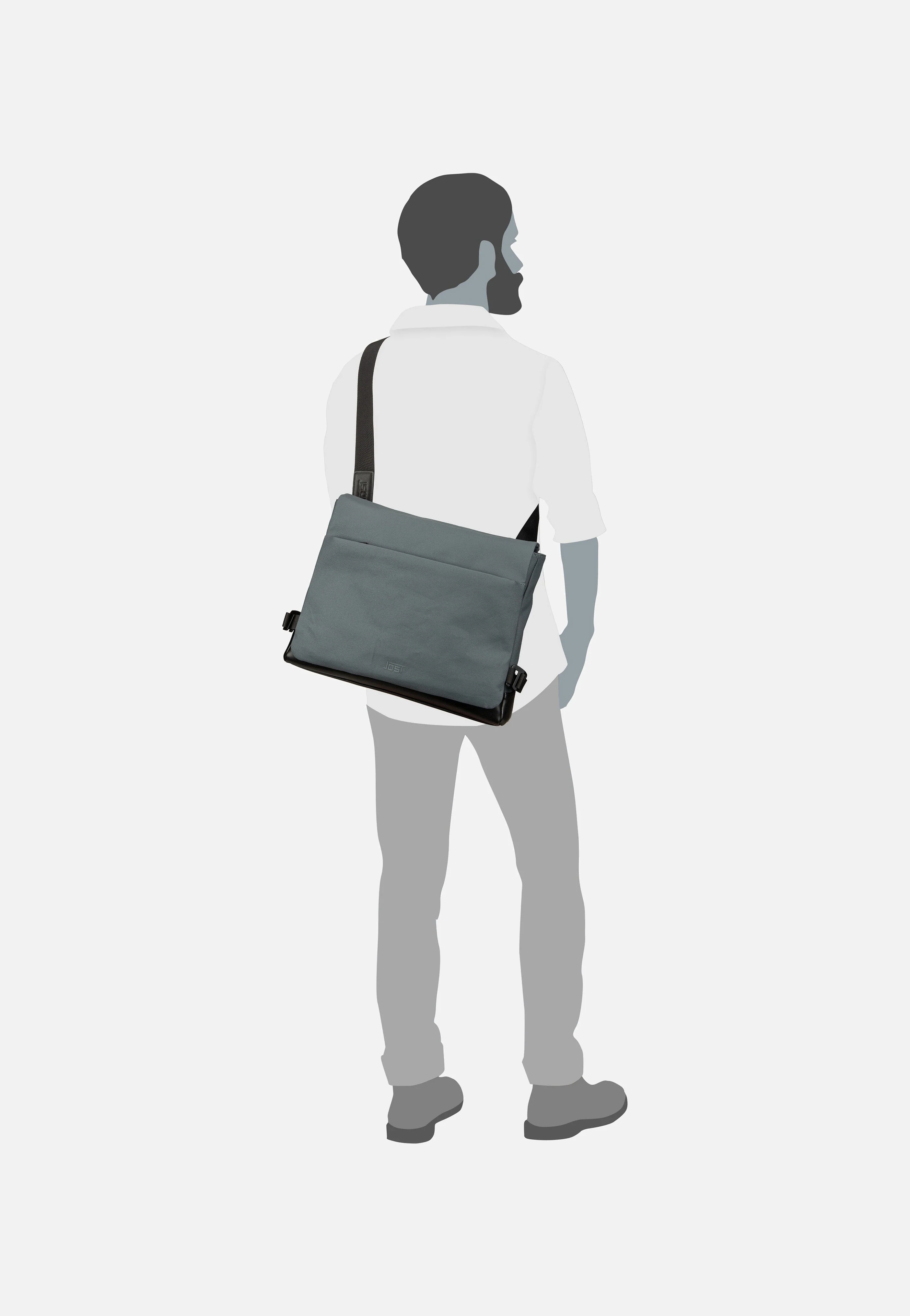 Borgholm L 5302 Blaugrau - Messenger Bag - Image 8