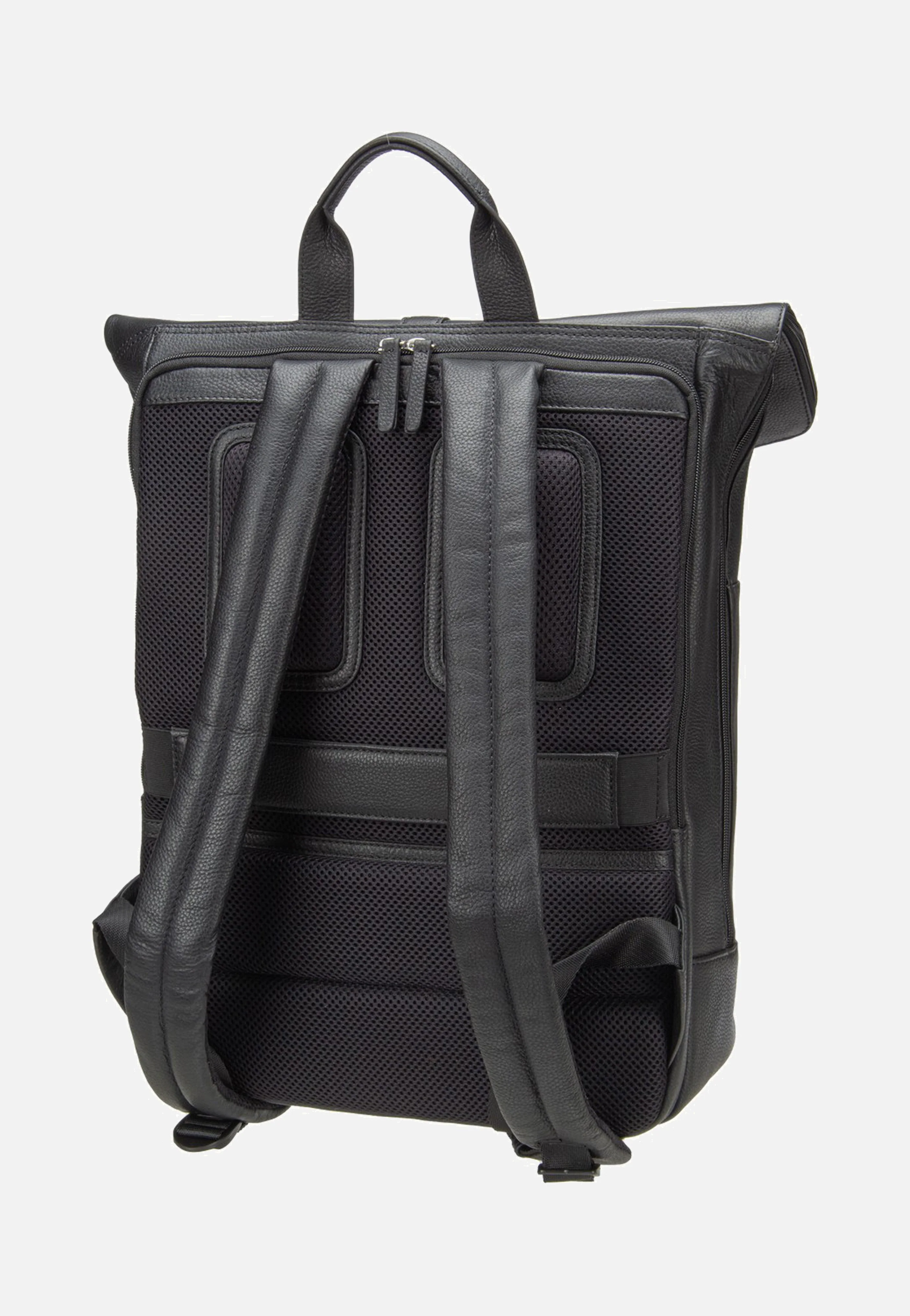 Frankfurt Backpack Courier Black - Rolltop Rucksack - Image 3