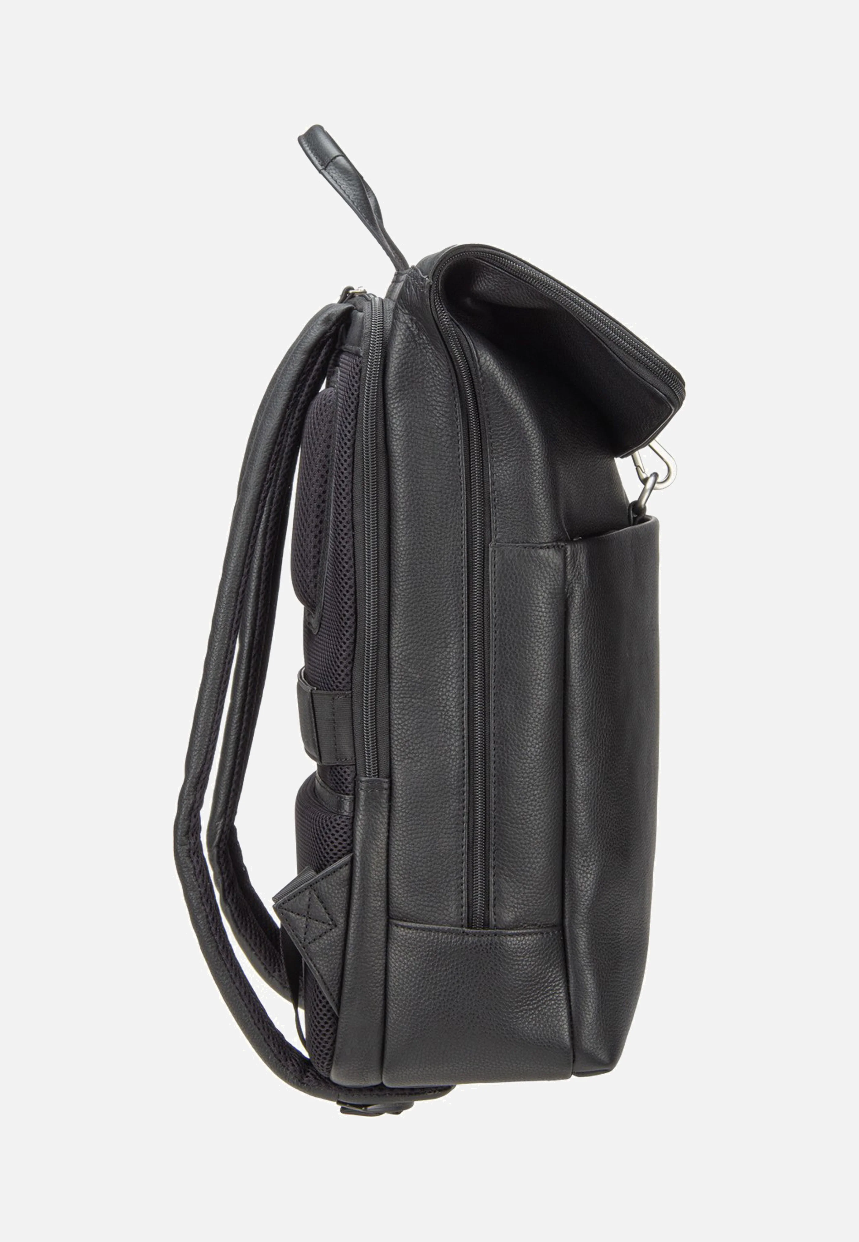 Frankfurt Backpack Courier Black - Rolltop Rucksack - Image 4