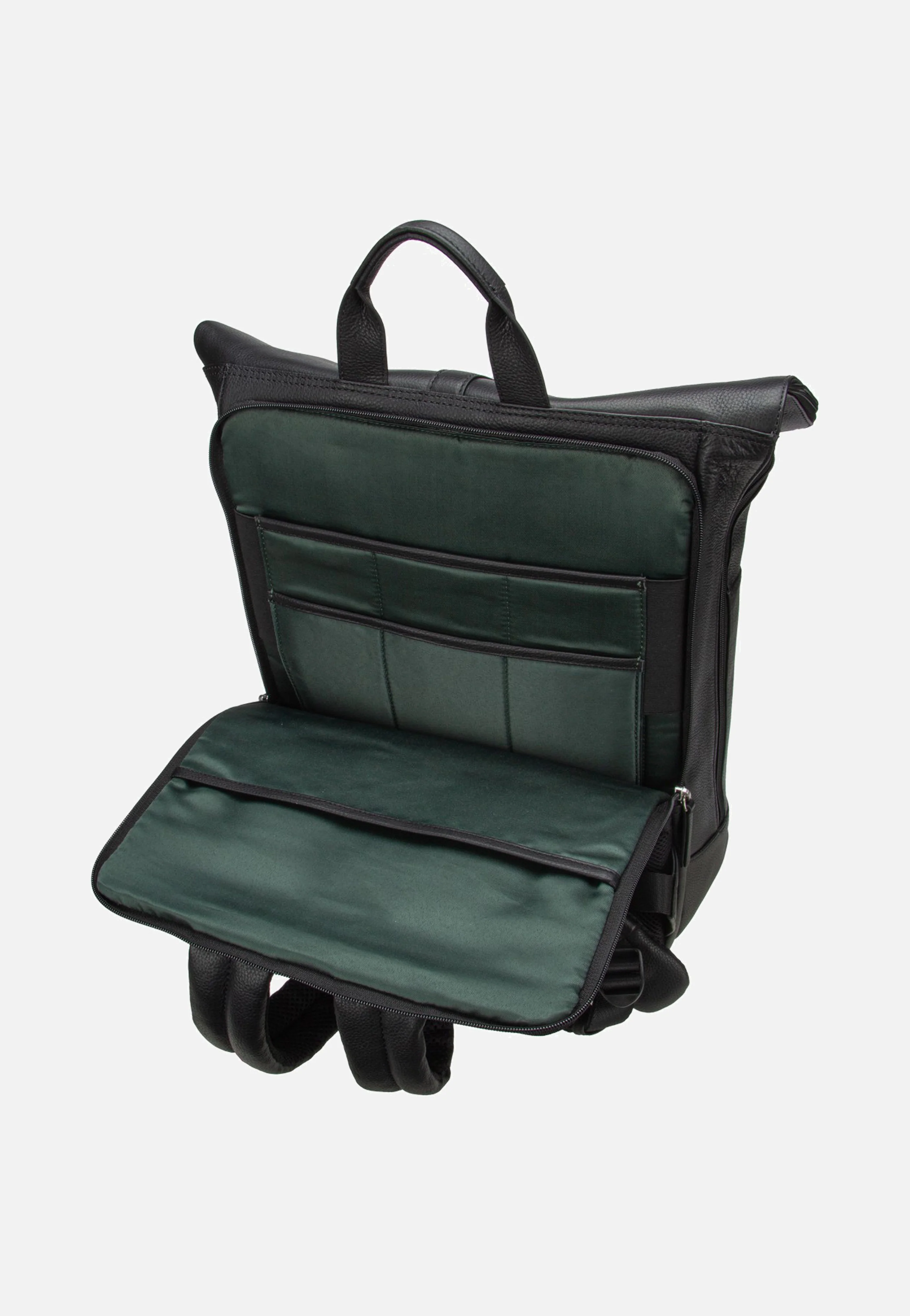Frankfurt Backpack Courier Black - Rolltop Rucksack - Image 7
