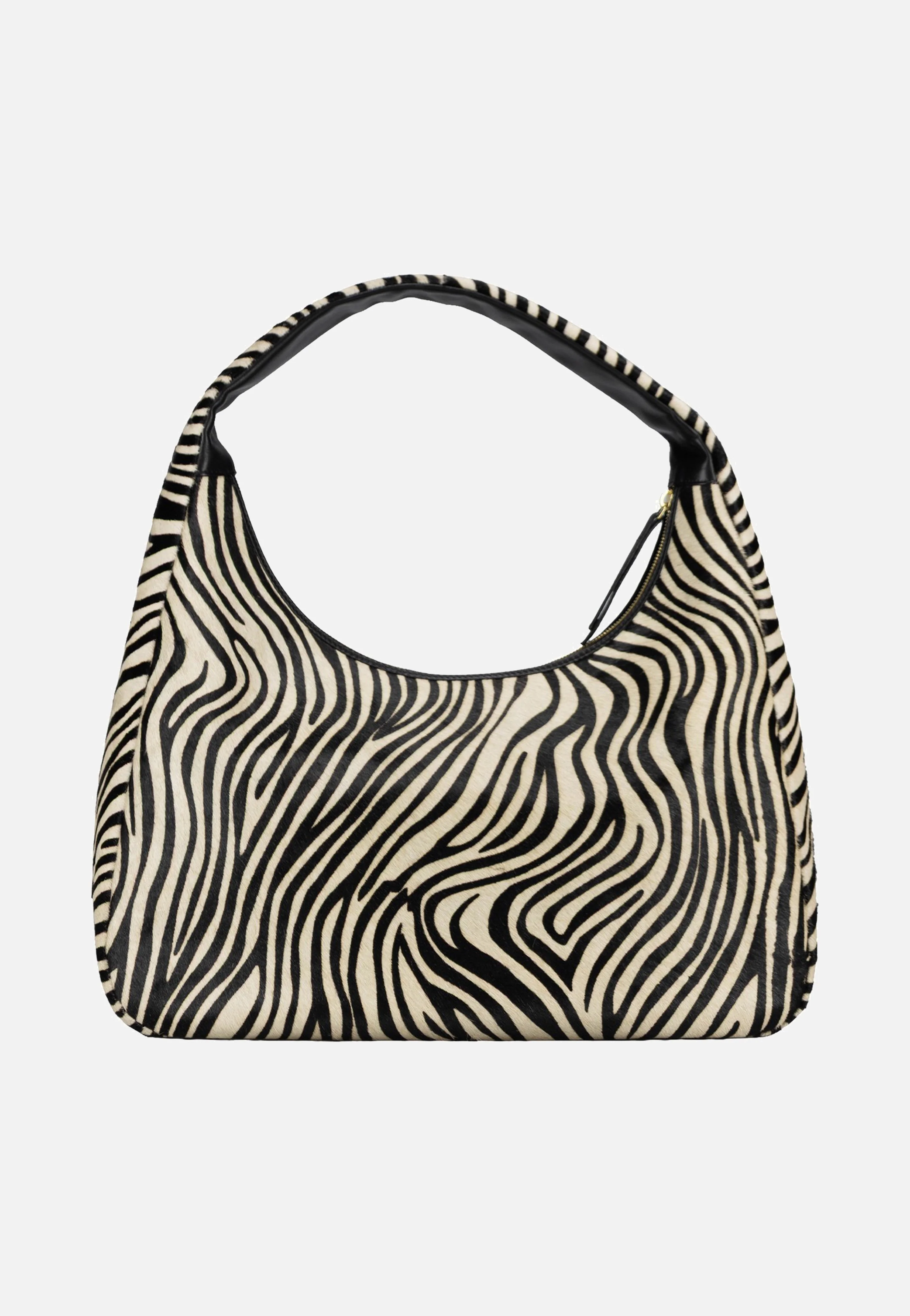 Furry Zebra Hobo Bag L 3113 Zebra - Hobo Bag - Image 4