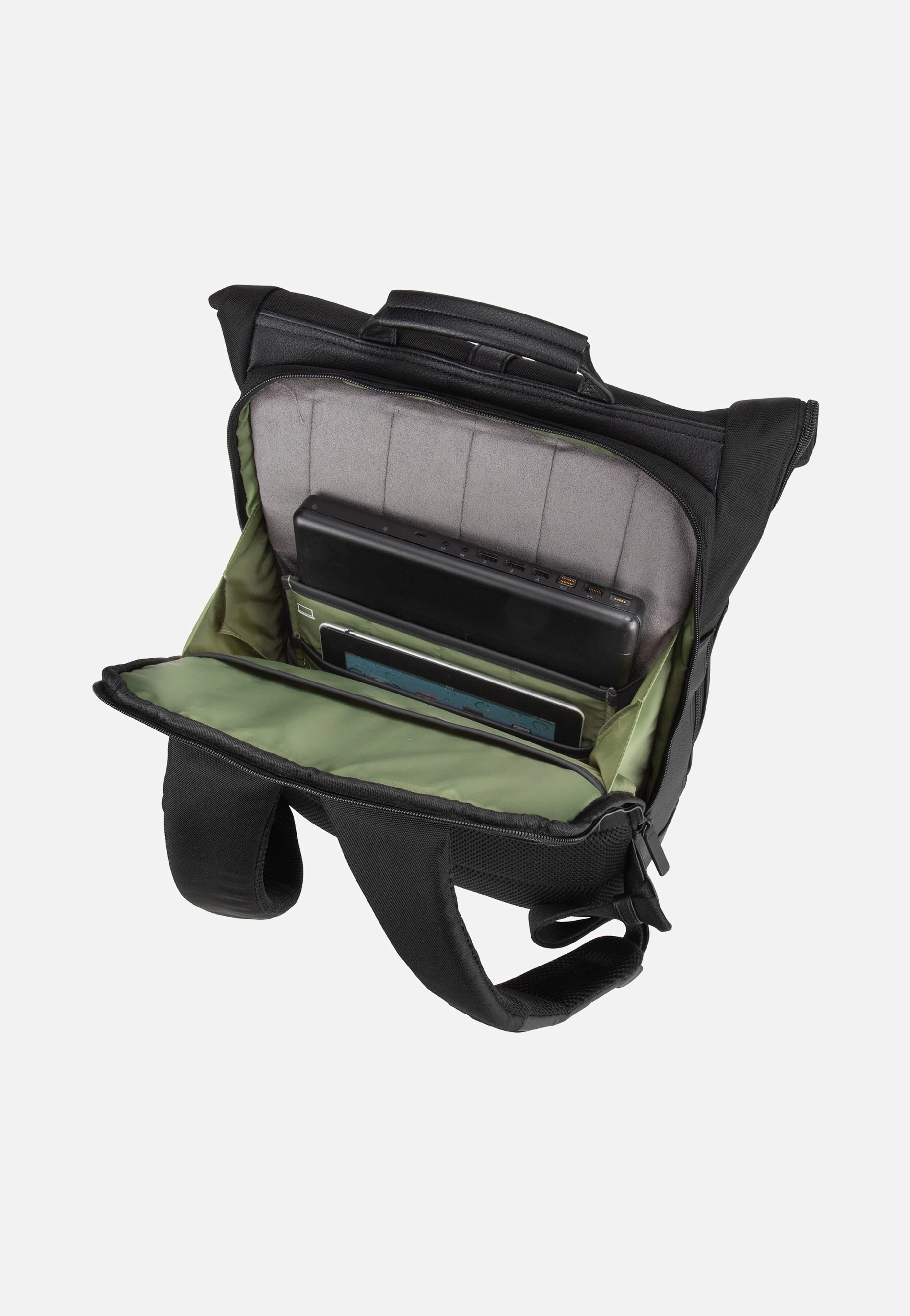 Riga Courier Black - Rolltop Rucksack - Image 6