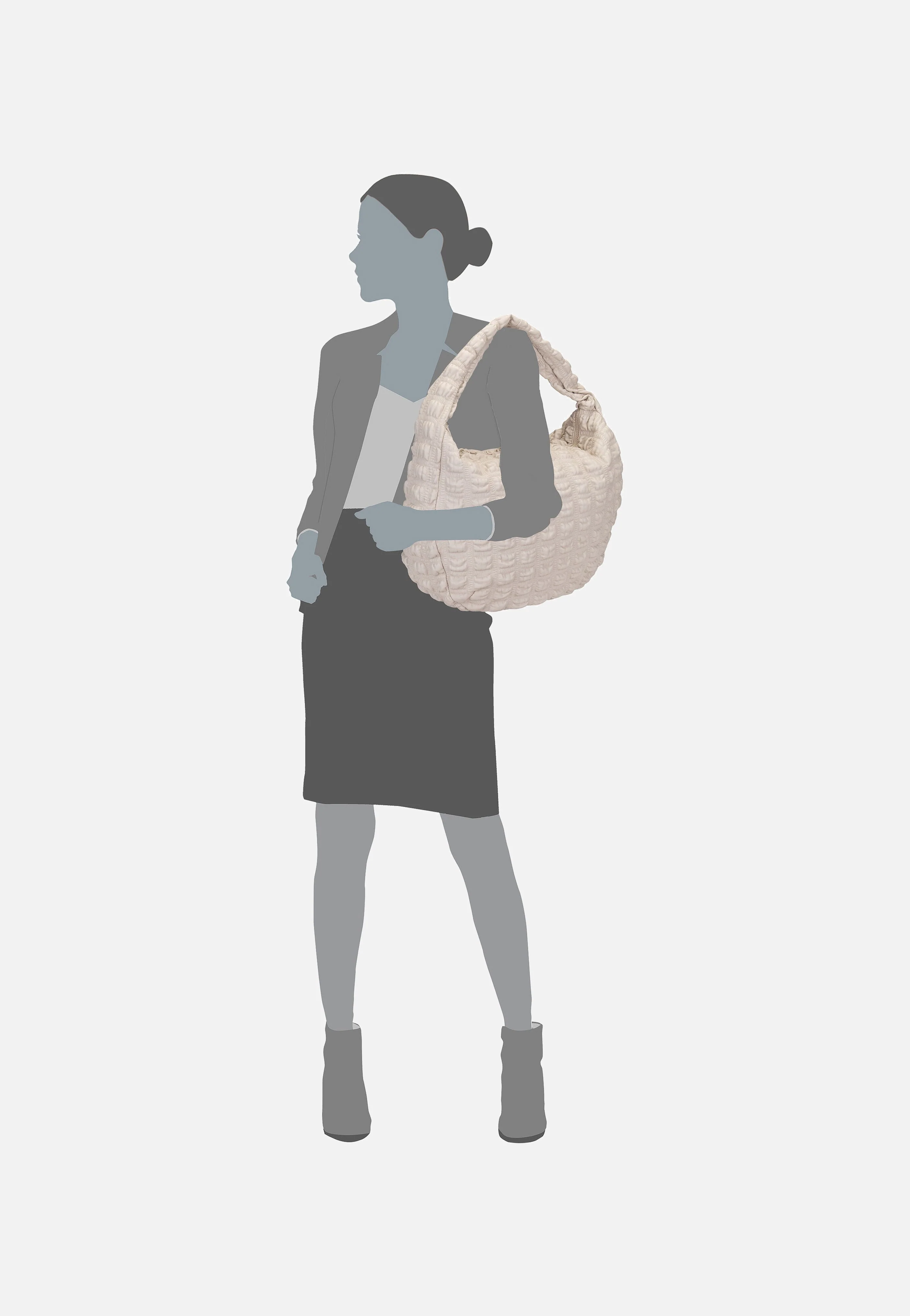 Senja 4114 Porcelain - Hobo Bag - Image 6