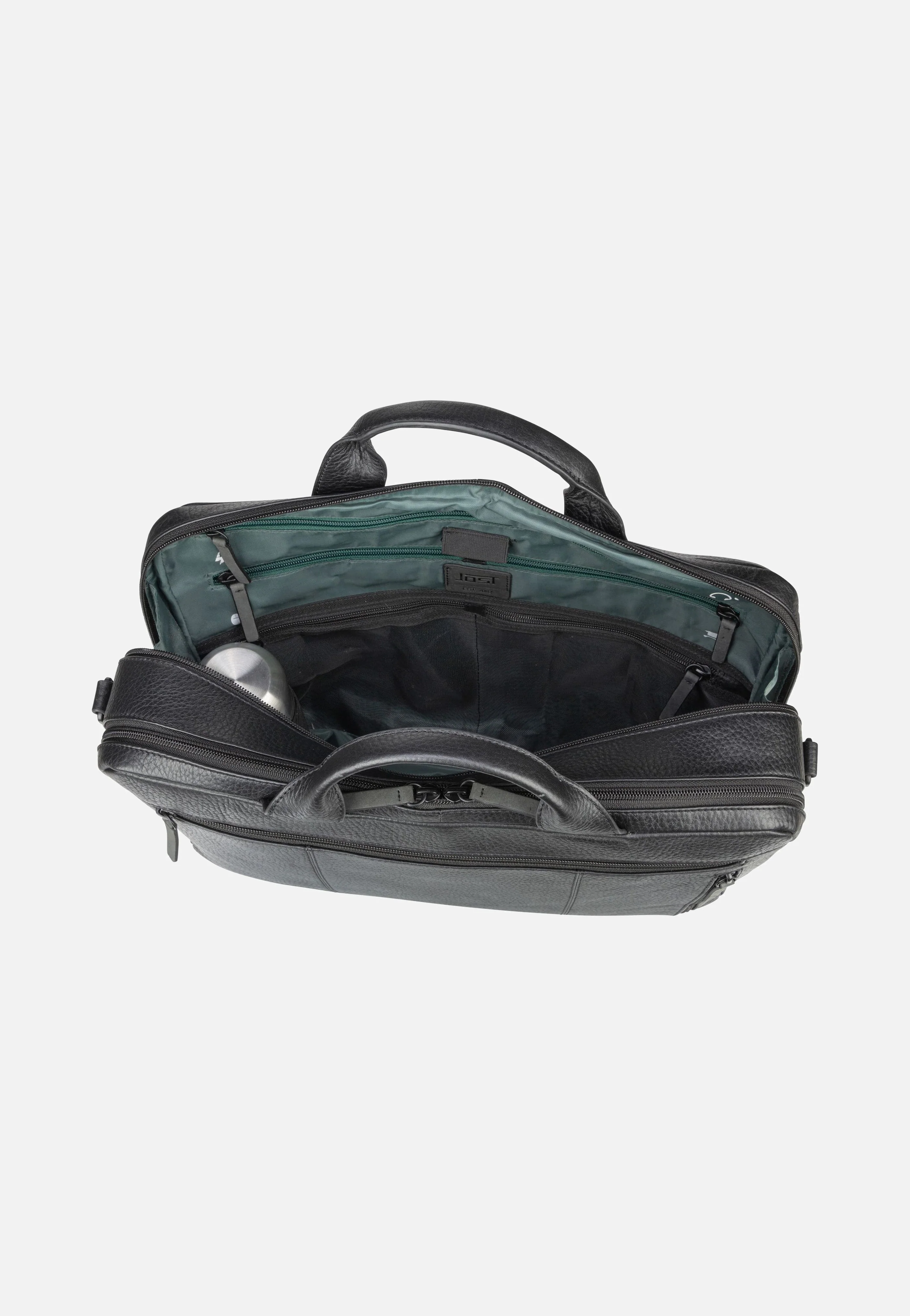 Stockholm Business Bag L 2 Comp Black - Aktentasche - Image 3
