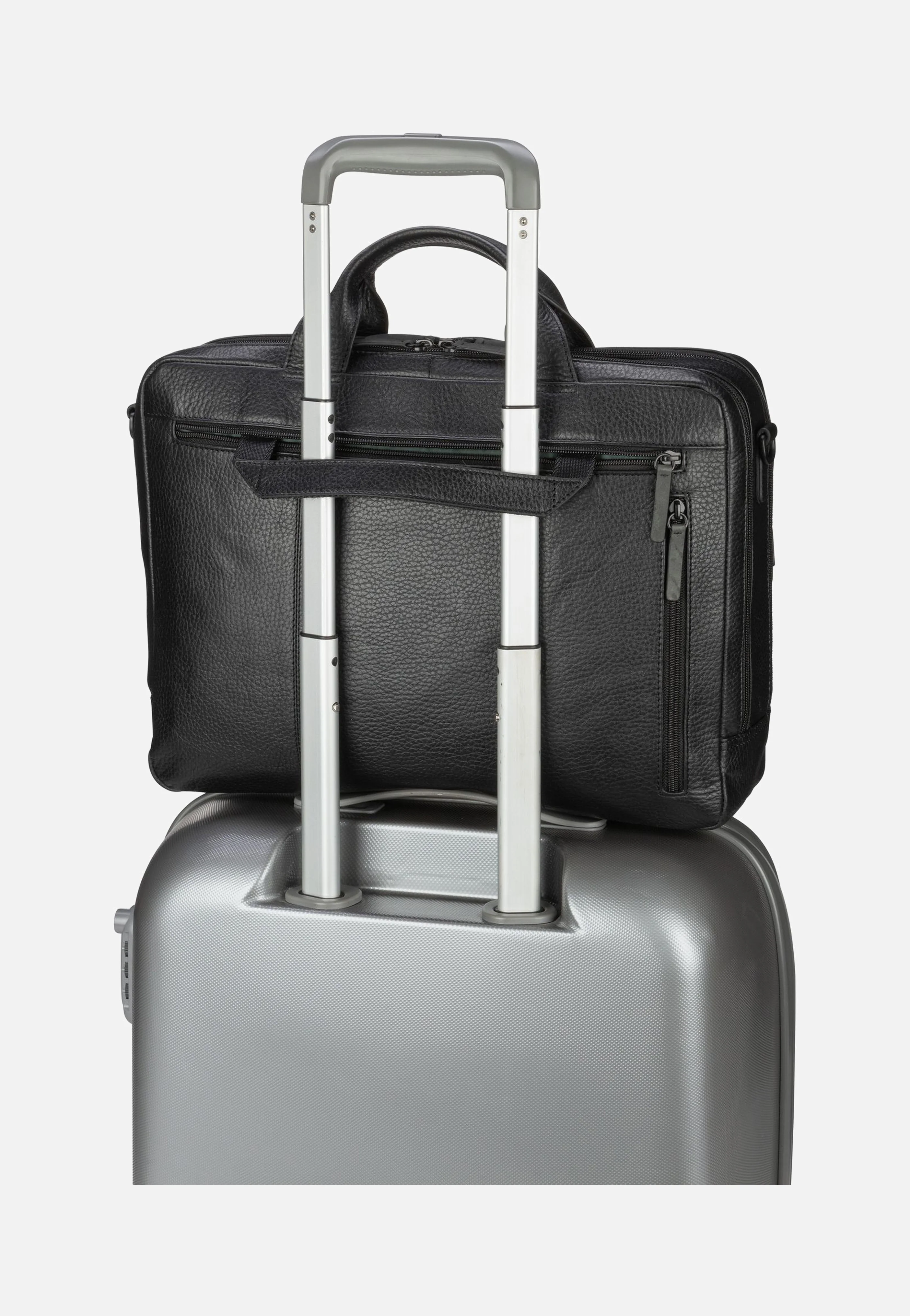 Stockholm Business Bag L 2 Comp Black - Aktentasche - Image 6