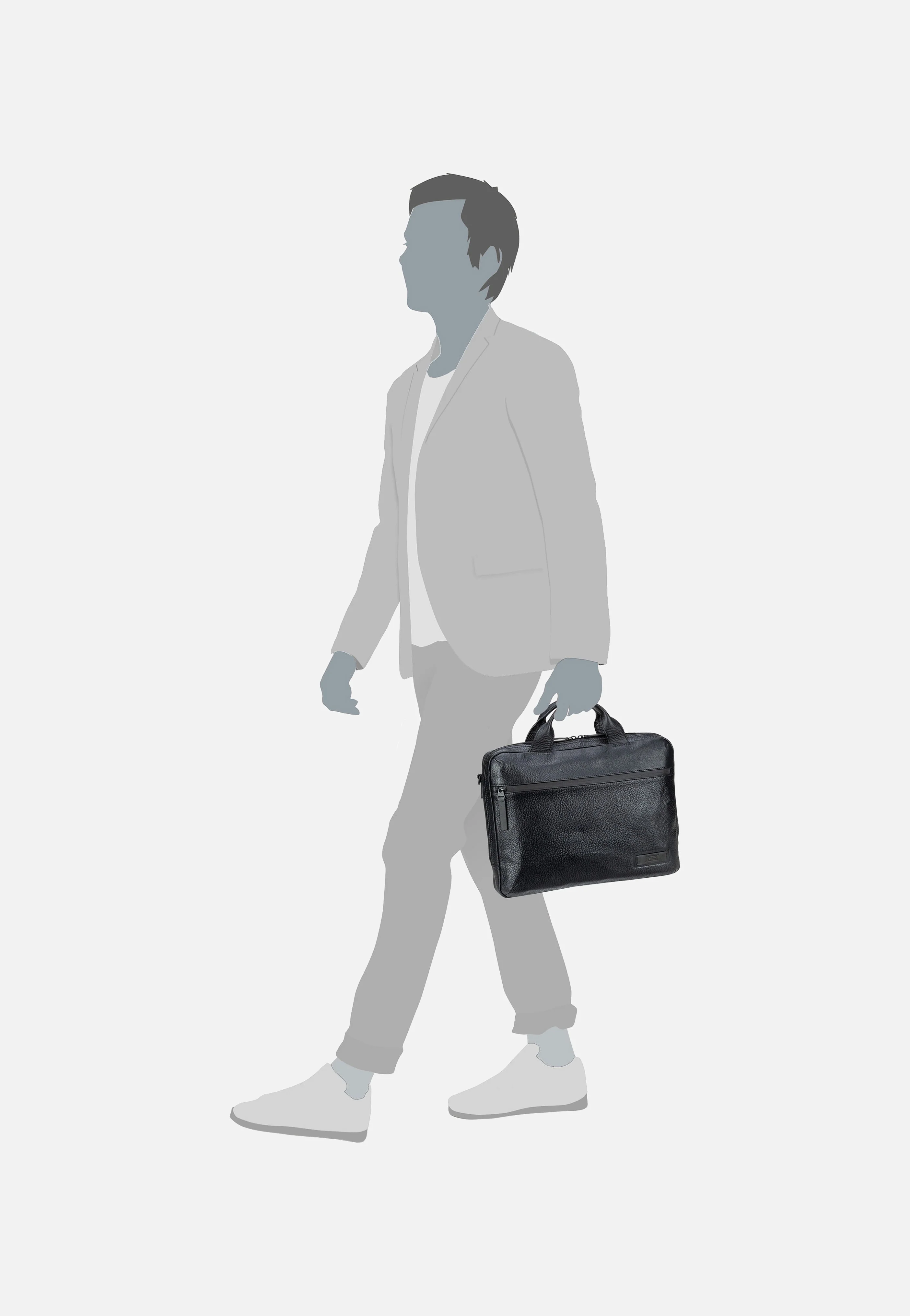 Stockholm Business Bag S 1 Comp Black - Aktentasche - Image 7