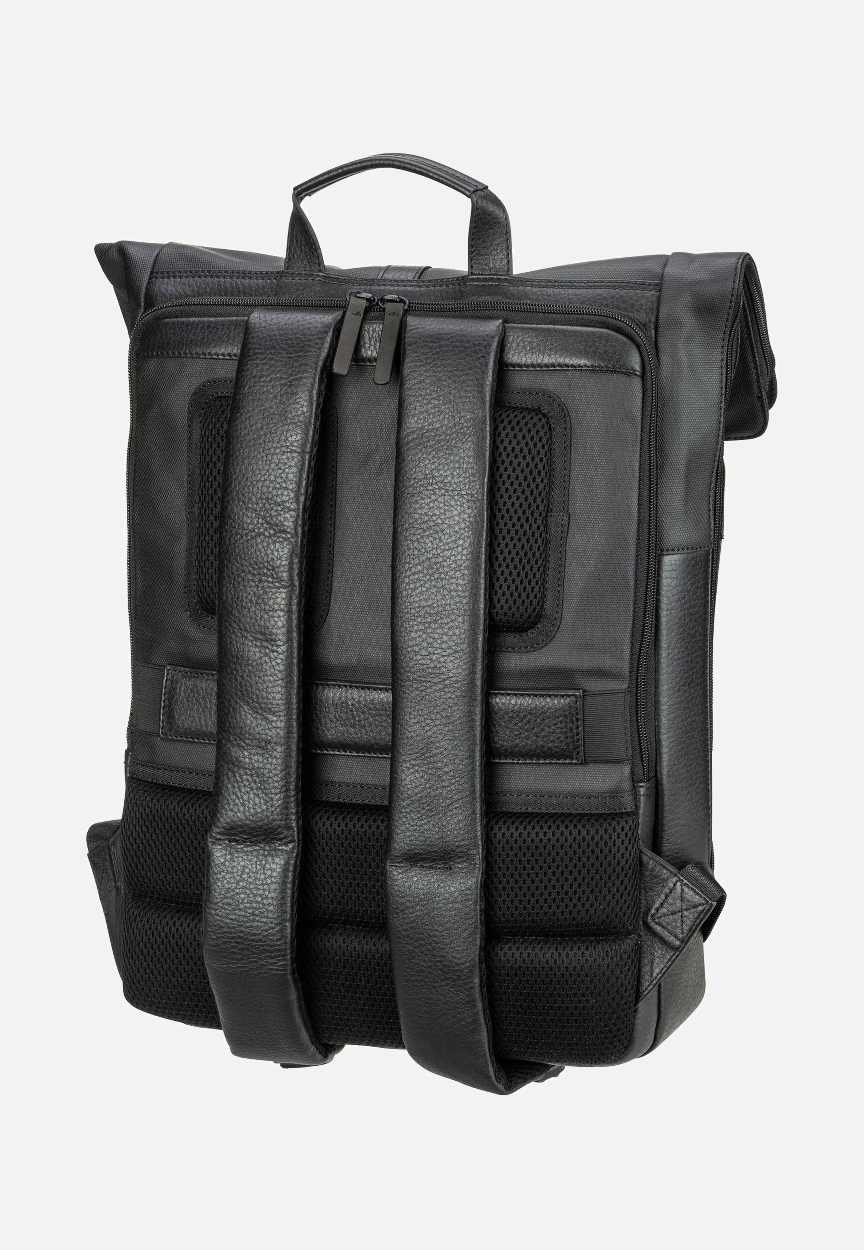 Stockholm Courier Black - Rolltop Rucksack - Image 2