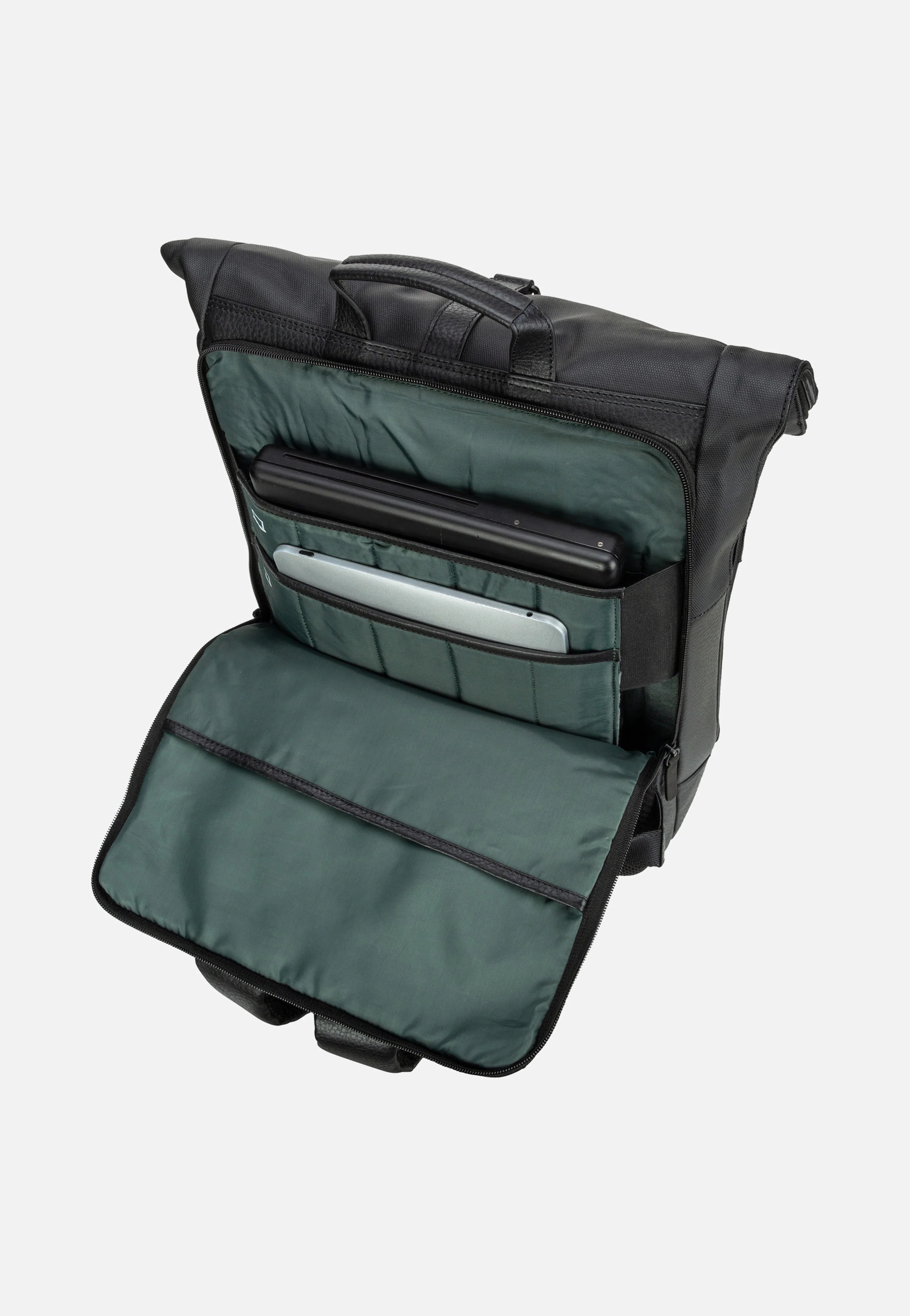 Stockholm Courier Black - Rolltop Rucksack - Image 4