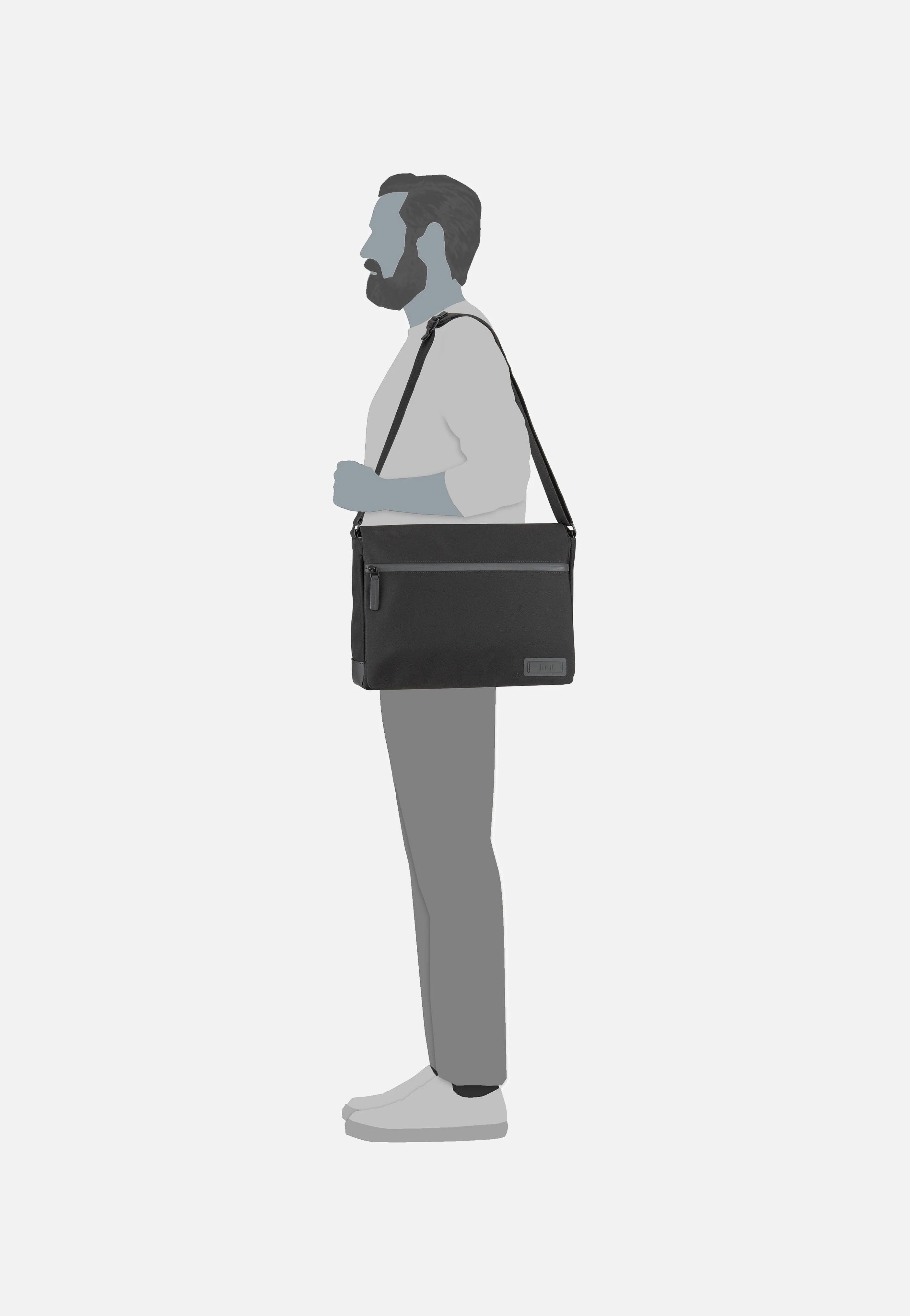 Tallinn Flap L Black - Messenger Bag - Image 8