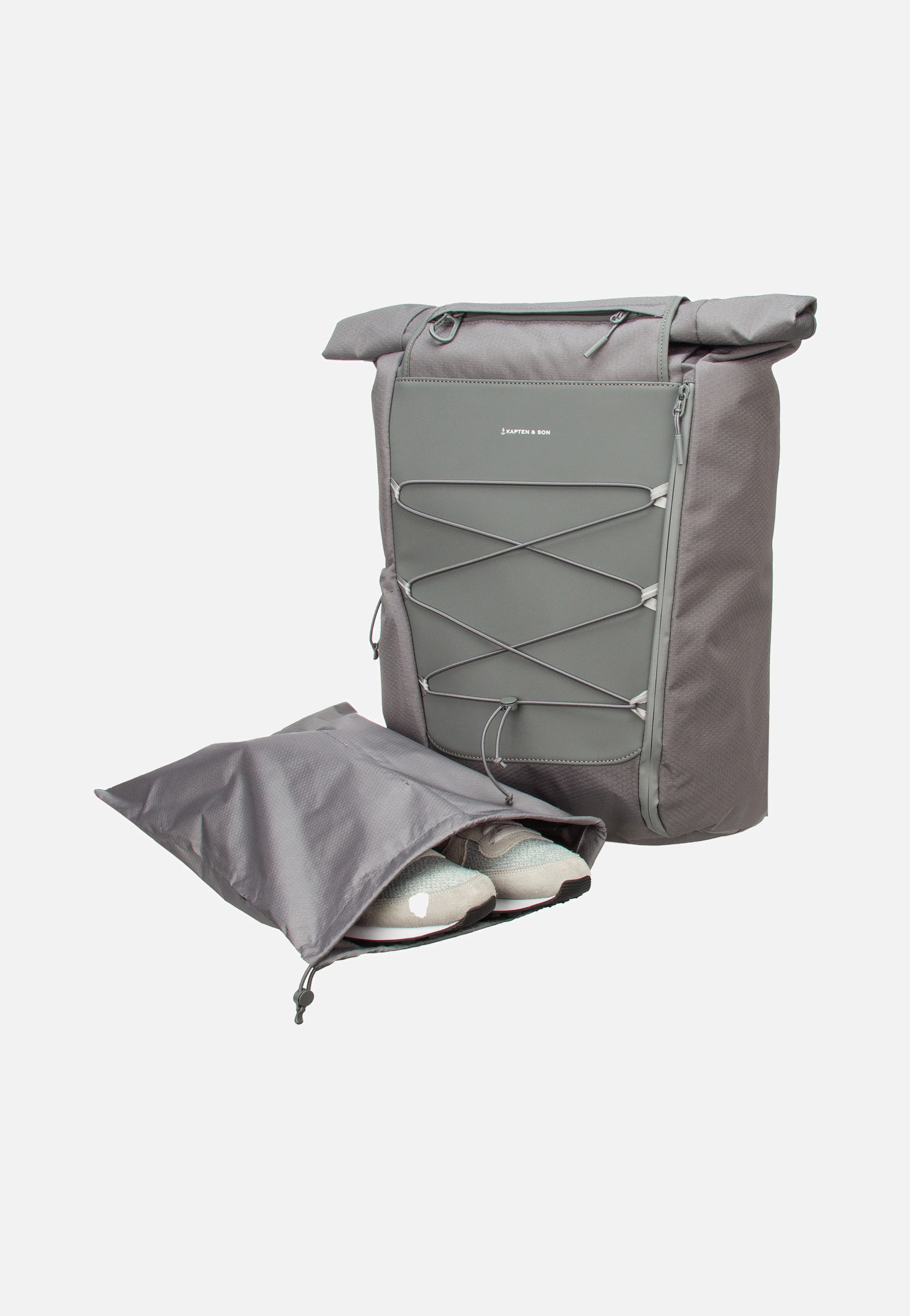 Banff Stone Grey - Rolltop Rucksack - Image 9