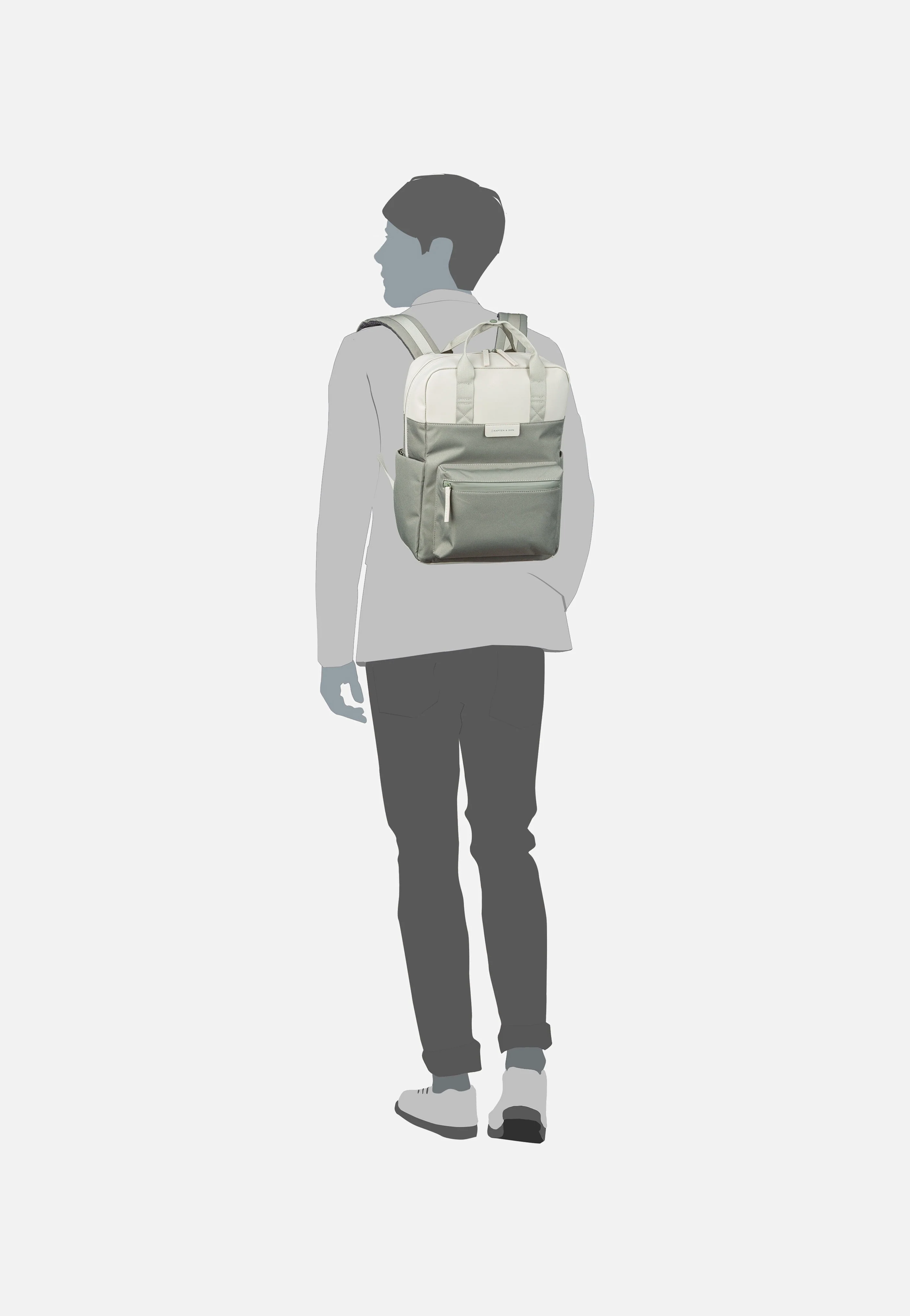 Bergen Pro Diaper BP Muted Sage - Rucksack - Image 11