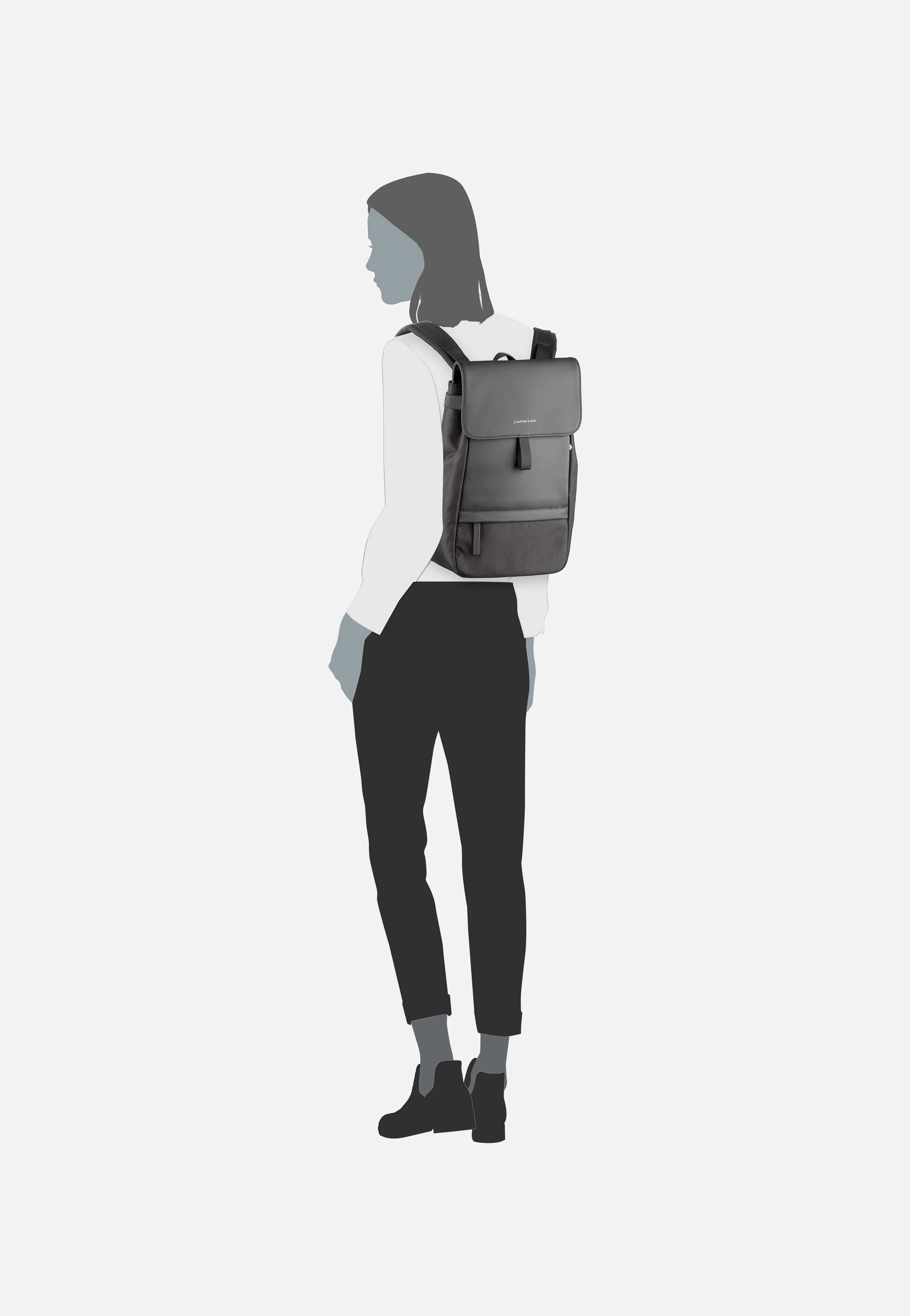 Fyn Small All Black - Rucksack - Image 6
