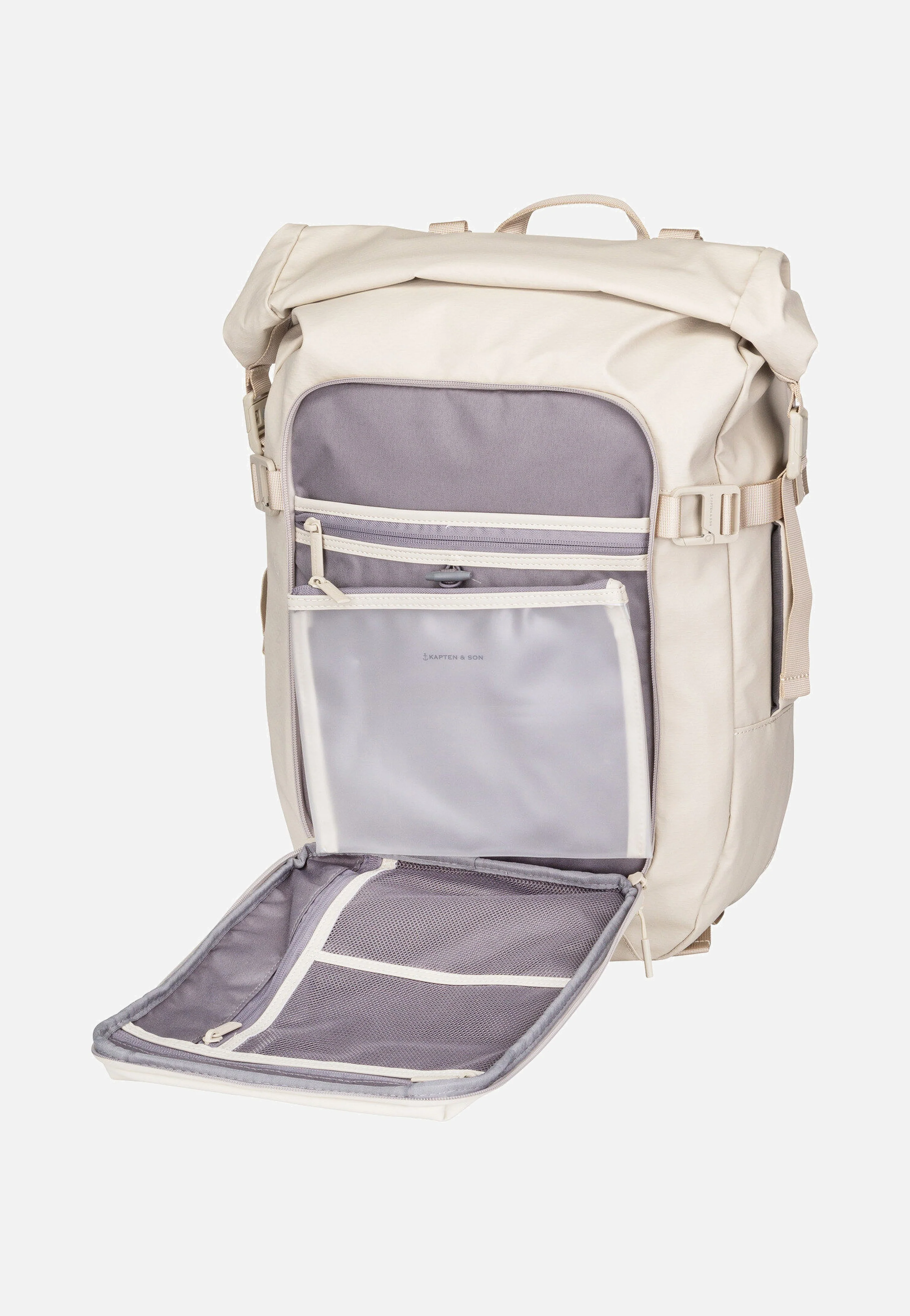 Lisbon Pro Rolltop S Sandstone - Rucksack - Image 3