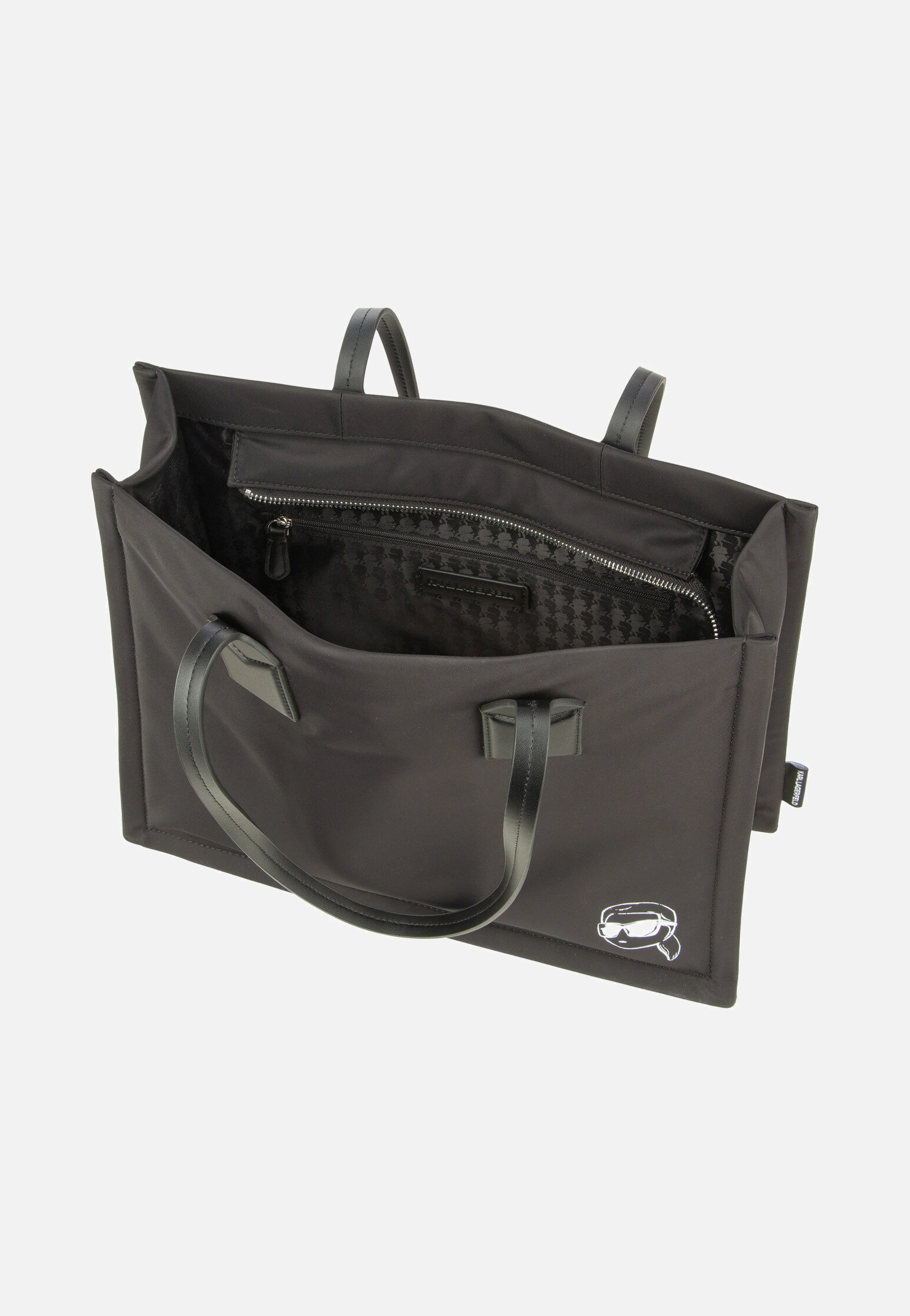 Ikon Nylon outl MD Square 30175 Black - Shopper - Image 4