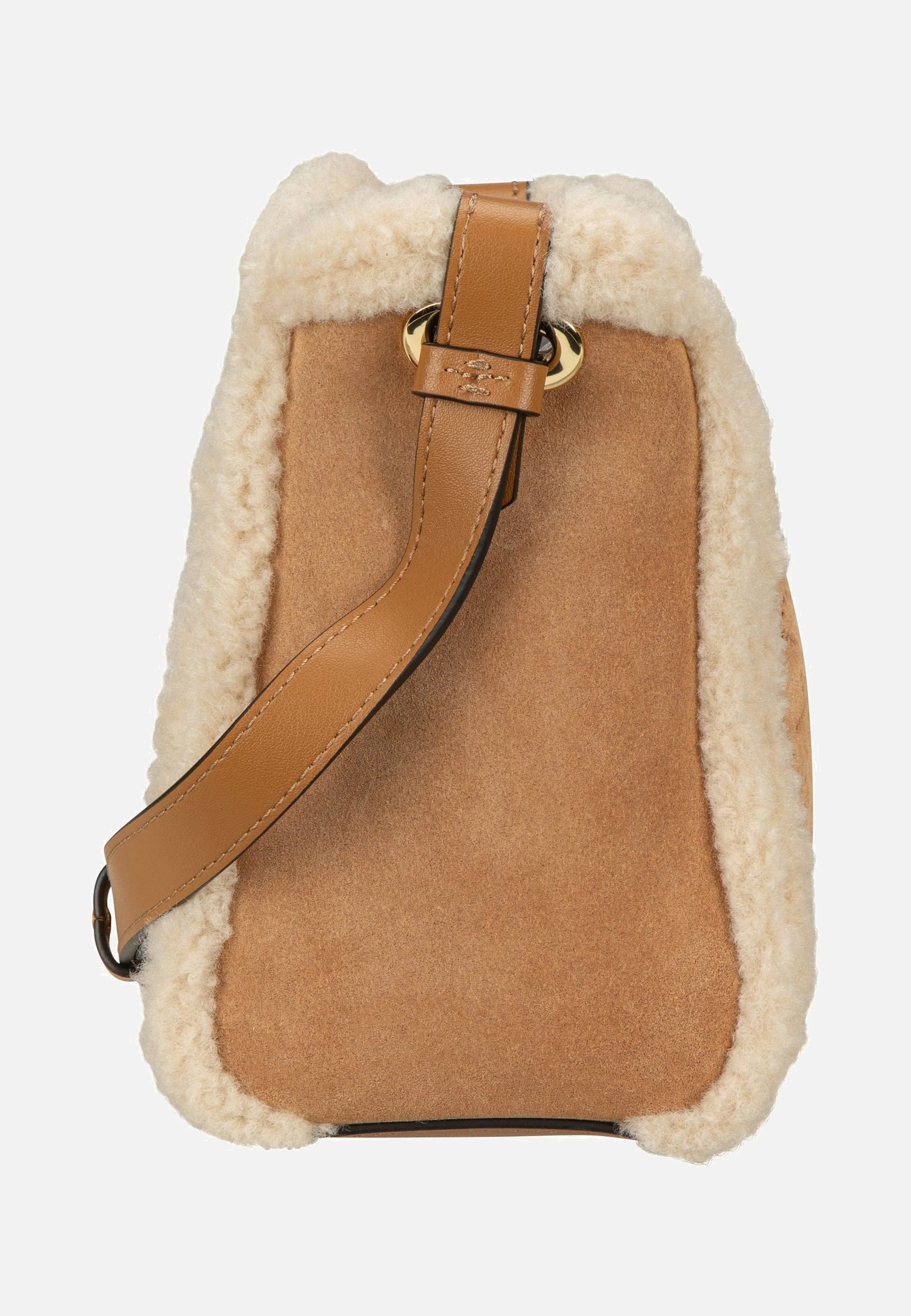 K/Circle SM Bucket Shearling Caramel - Crossbody Bag - Image 4