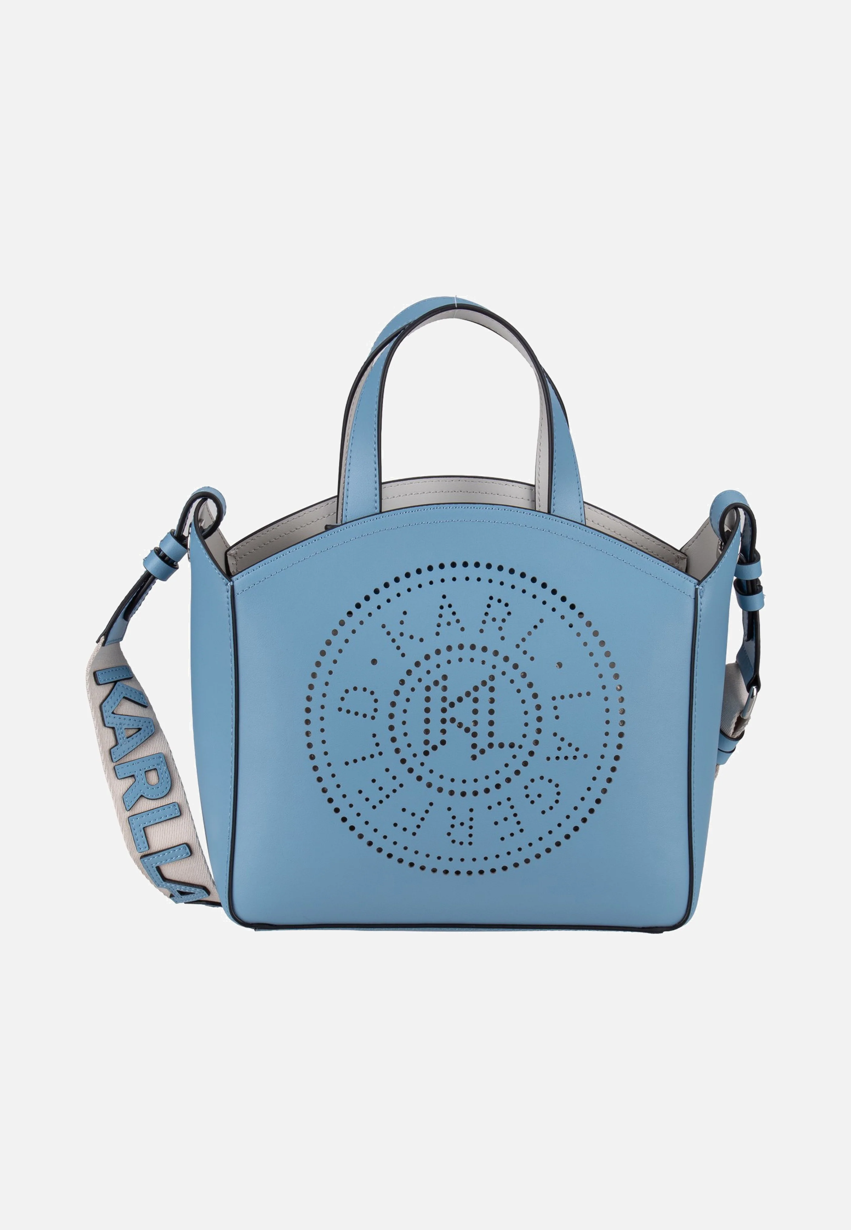 K/Circle SM Perforated Blue Bloom - Tote Bag - Image 2