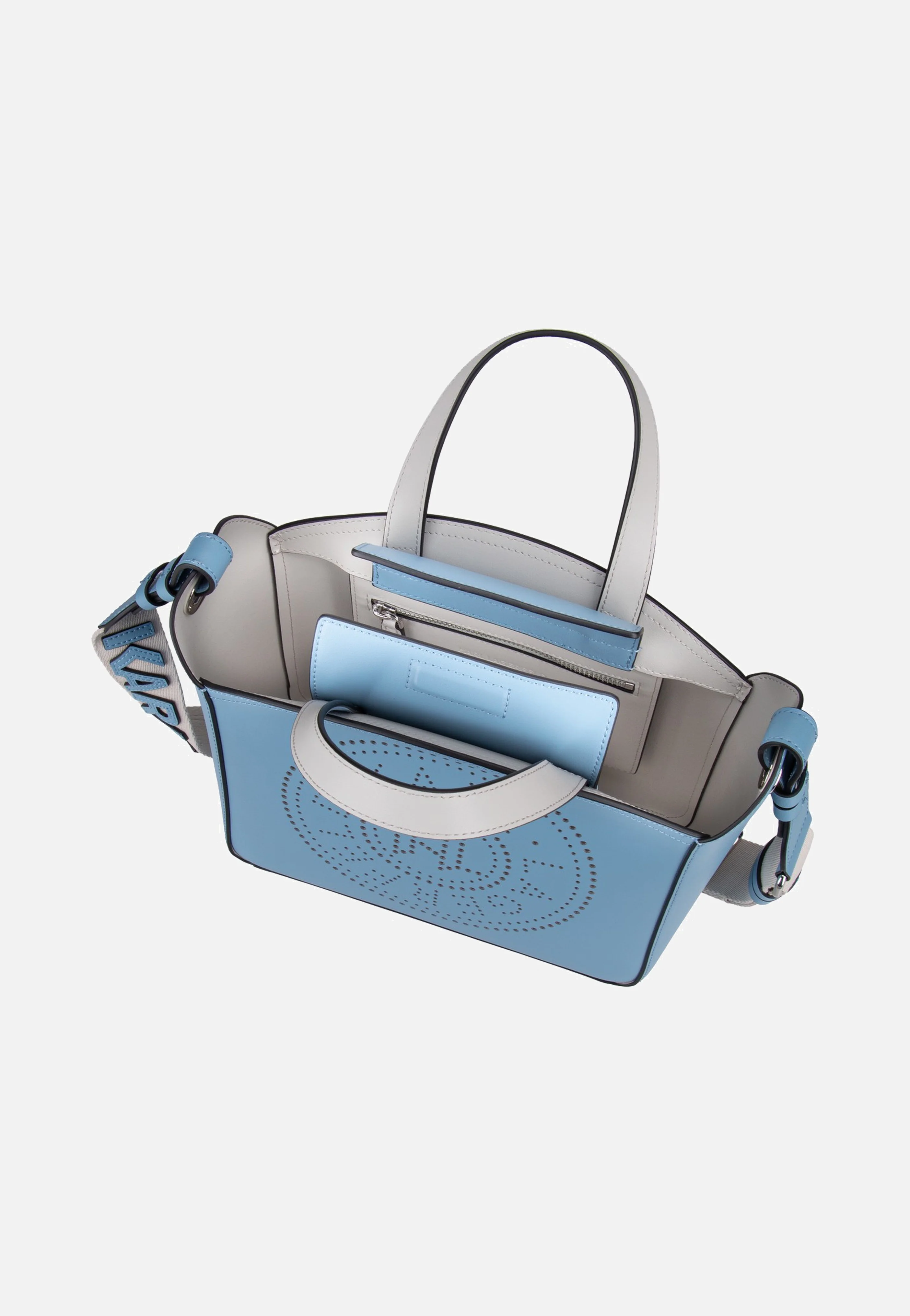K/Circle SM Perforated Blue Bloom - Tote Bag - Image 5