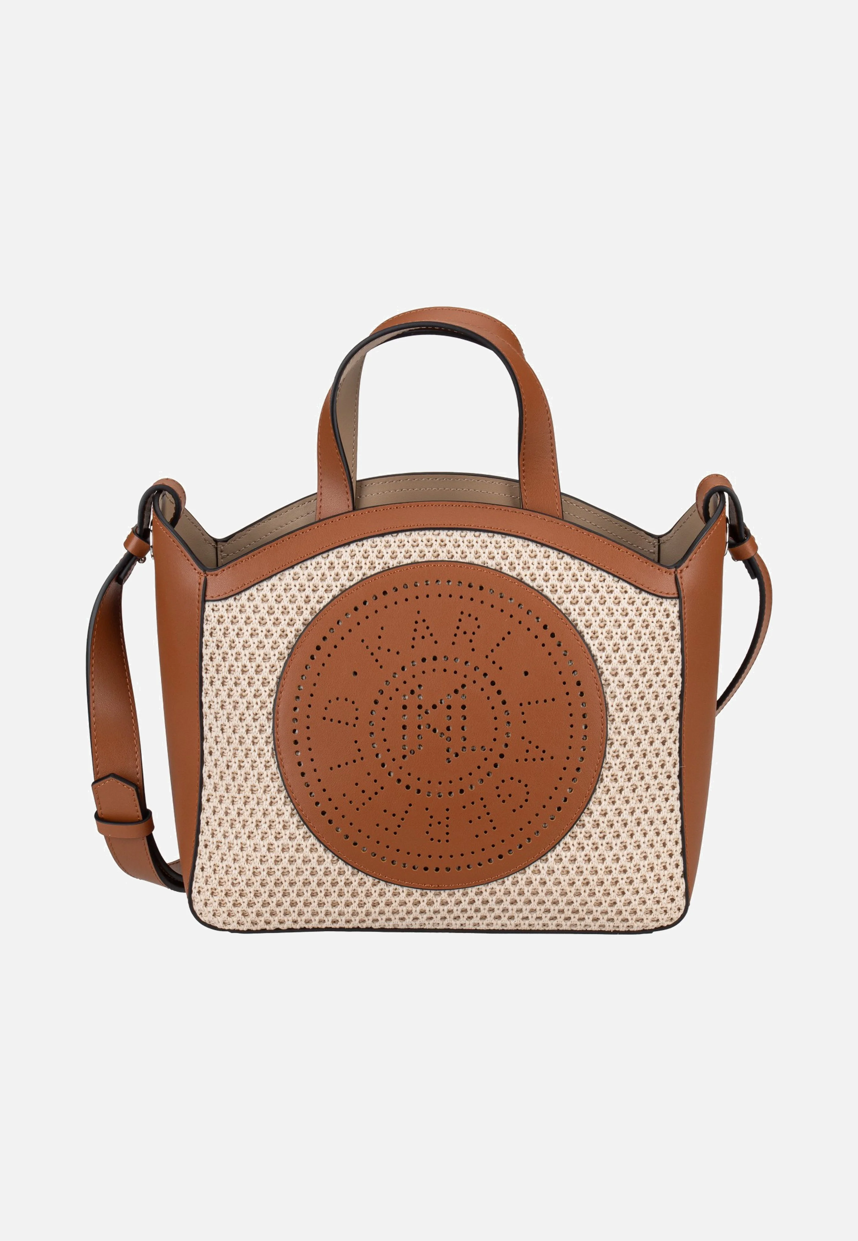 K/Circle SM Tote Raffia Mesh Natural/Tan - Tote Bag - Image 2