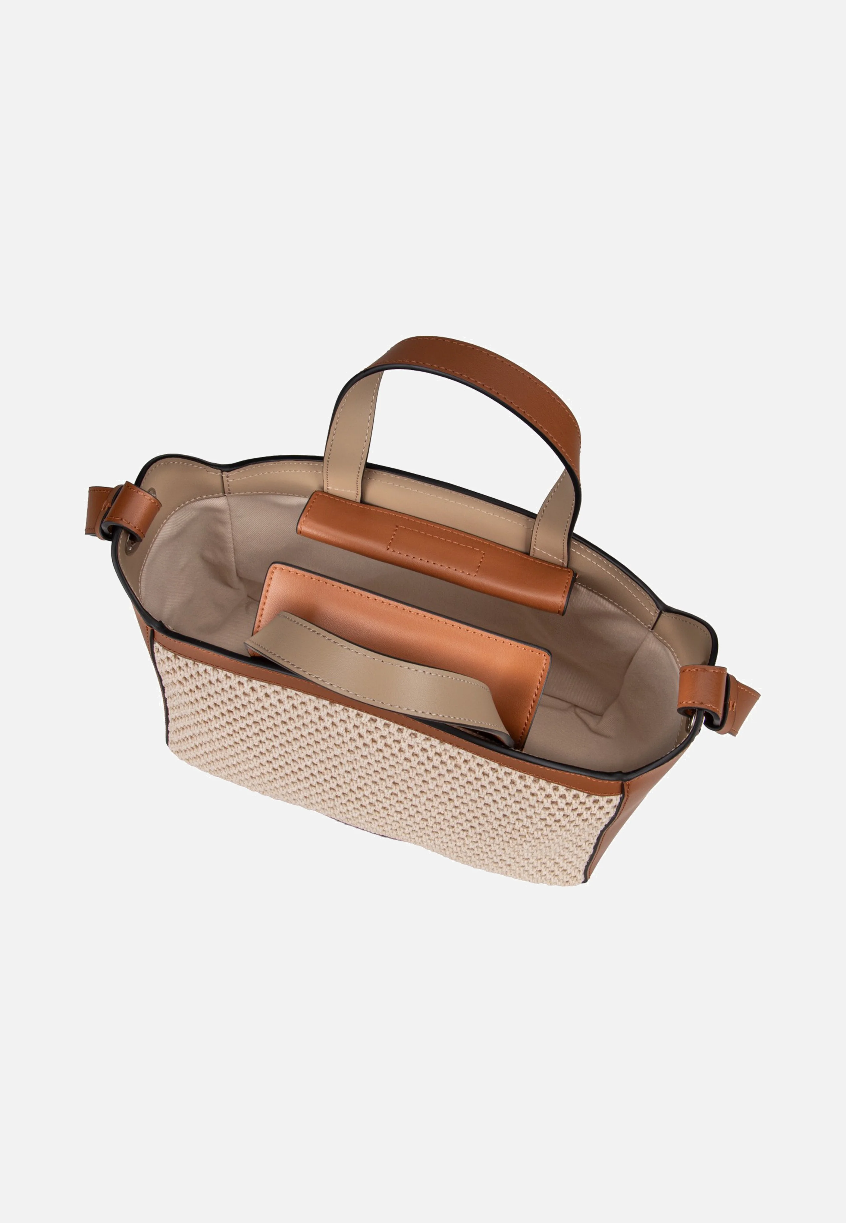 K/Circle SM Tote Raffia Mesh Natural/Tan - Tote Bag - Image 6