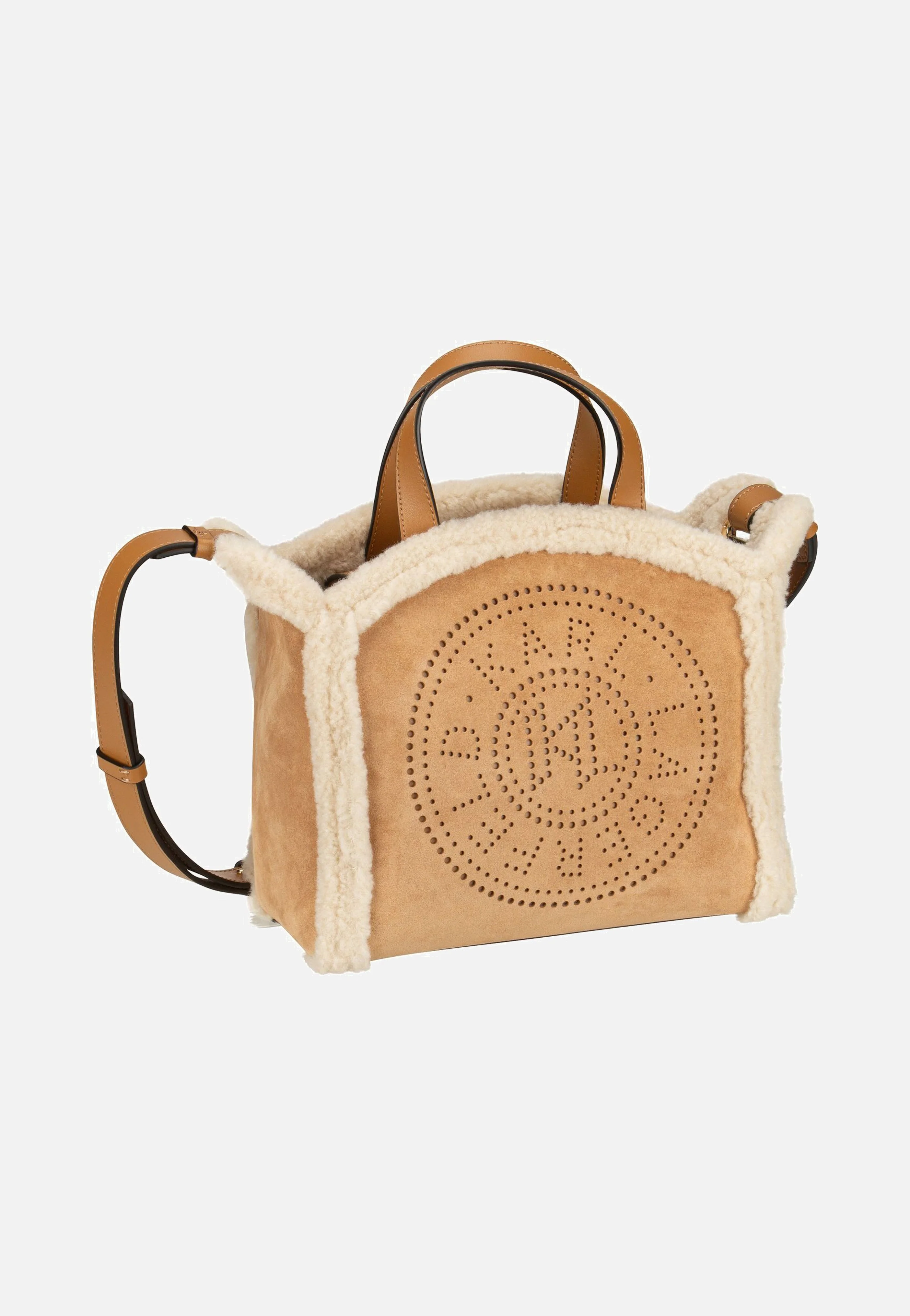 K/ circle SM Tote Shearling Caramel - Crossbody Bag