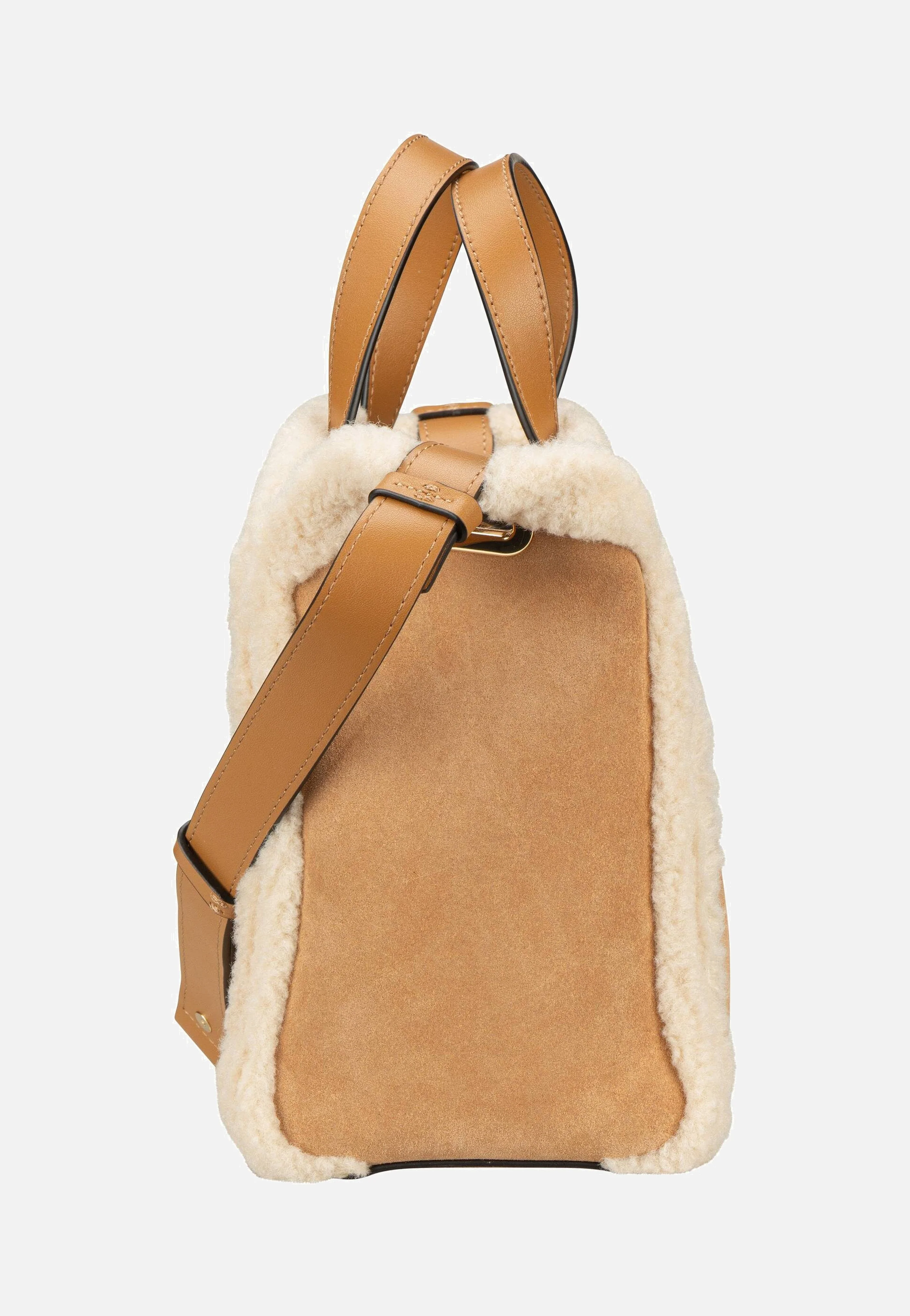 K/ circle SM Tote Shearling Caramel - Crossbody Bag - Image 4