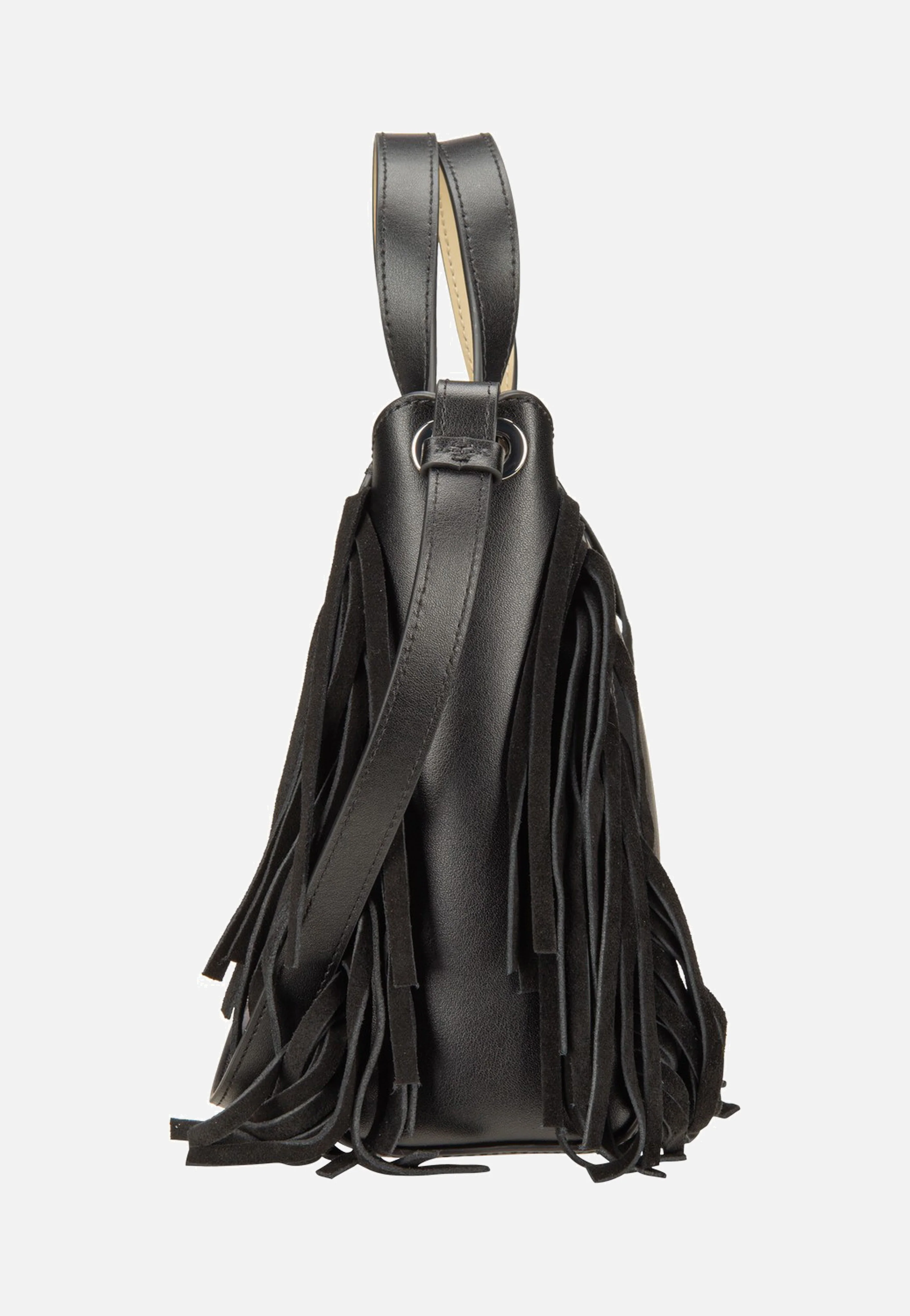 K/Circle SM Zip Tote Fringes Black/Nickel - Tote Bag - Image 4
