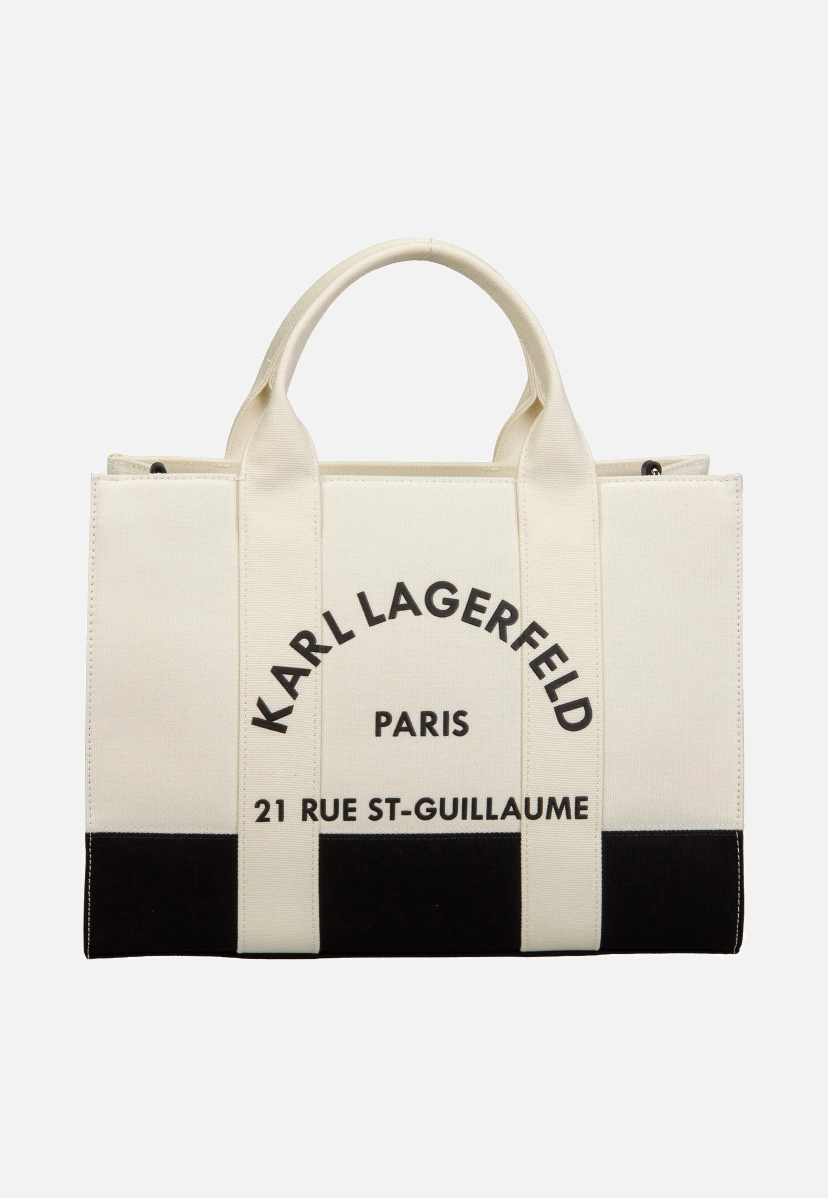 K/RSG Square MD Col. Block 50025 Cannoli White/Black - Tote Bag - Image 2