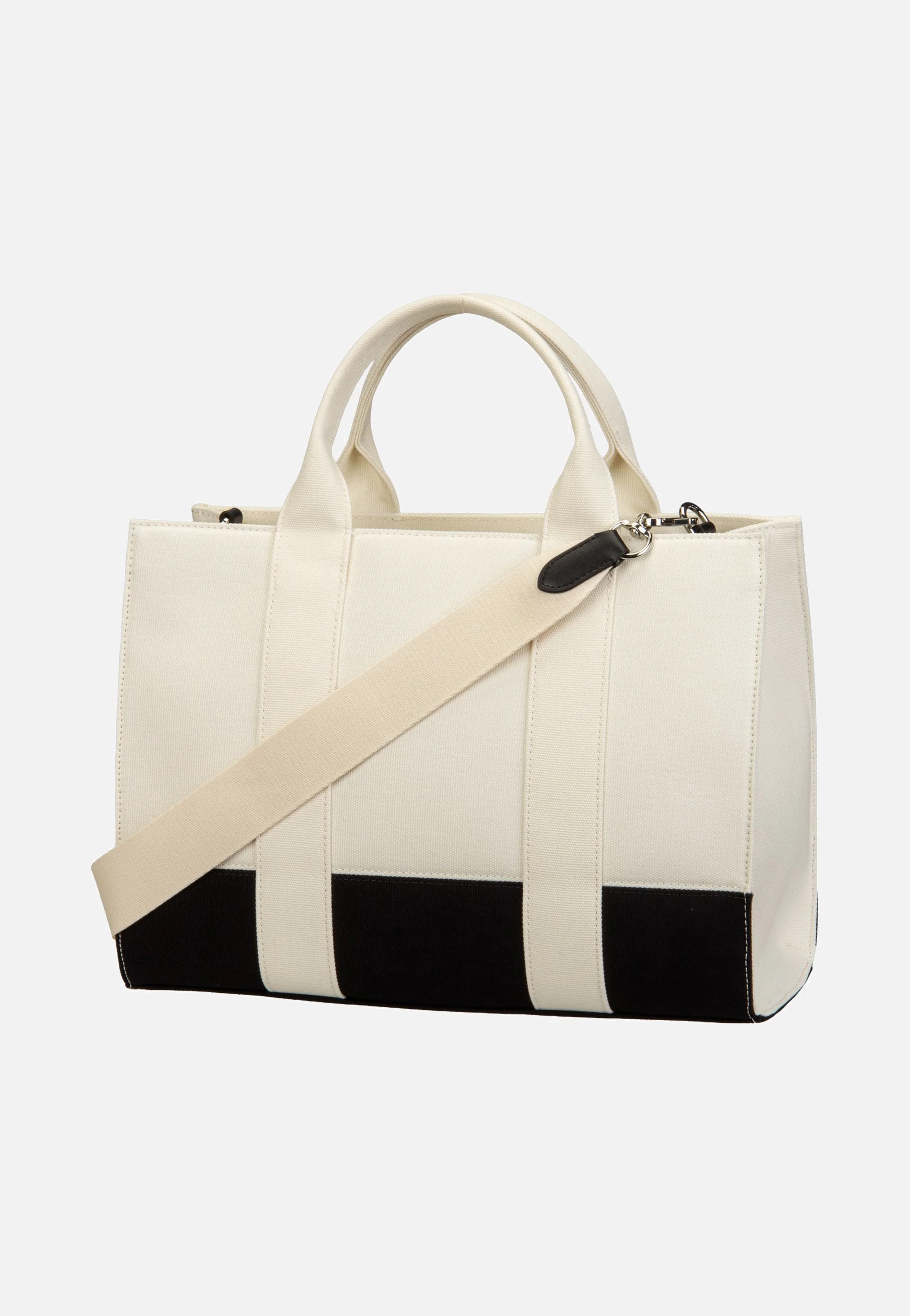 K/RSG Square MD Col. Block 50025 Cannoli White/Black - Tote Bag - Image 3