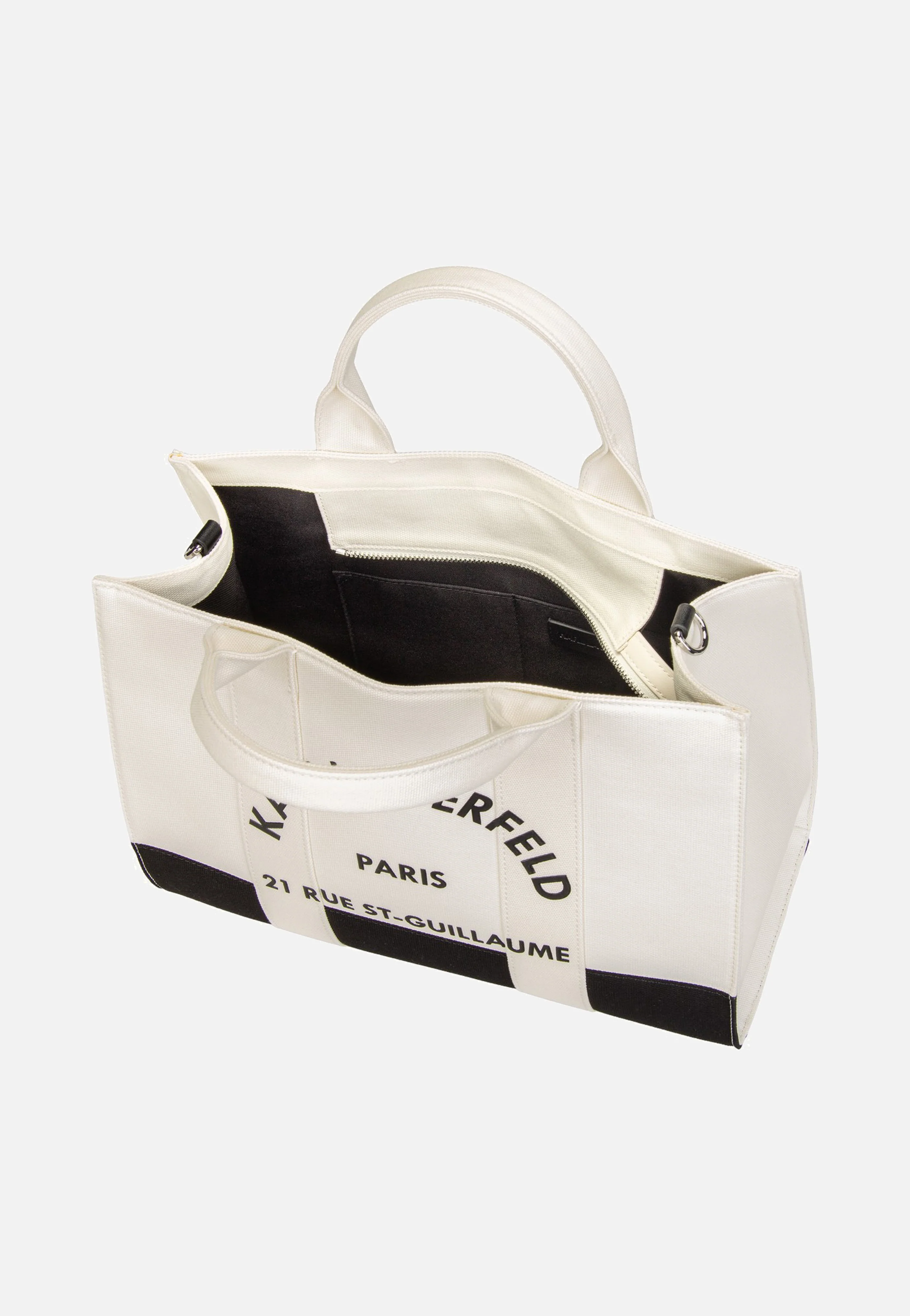 K/RSG Square MD Col. Block 50025 Cannoli White/Black - Tote Bag - Image 5