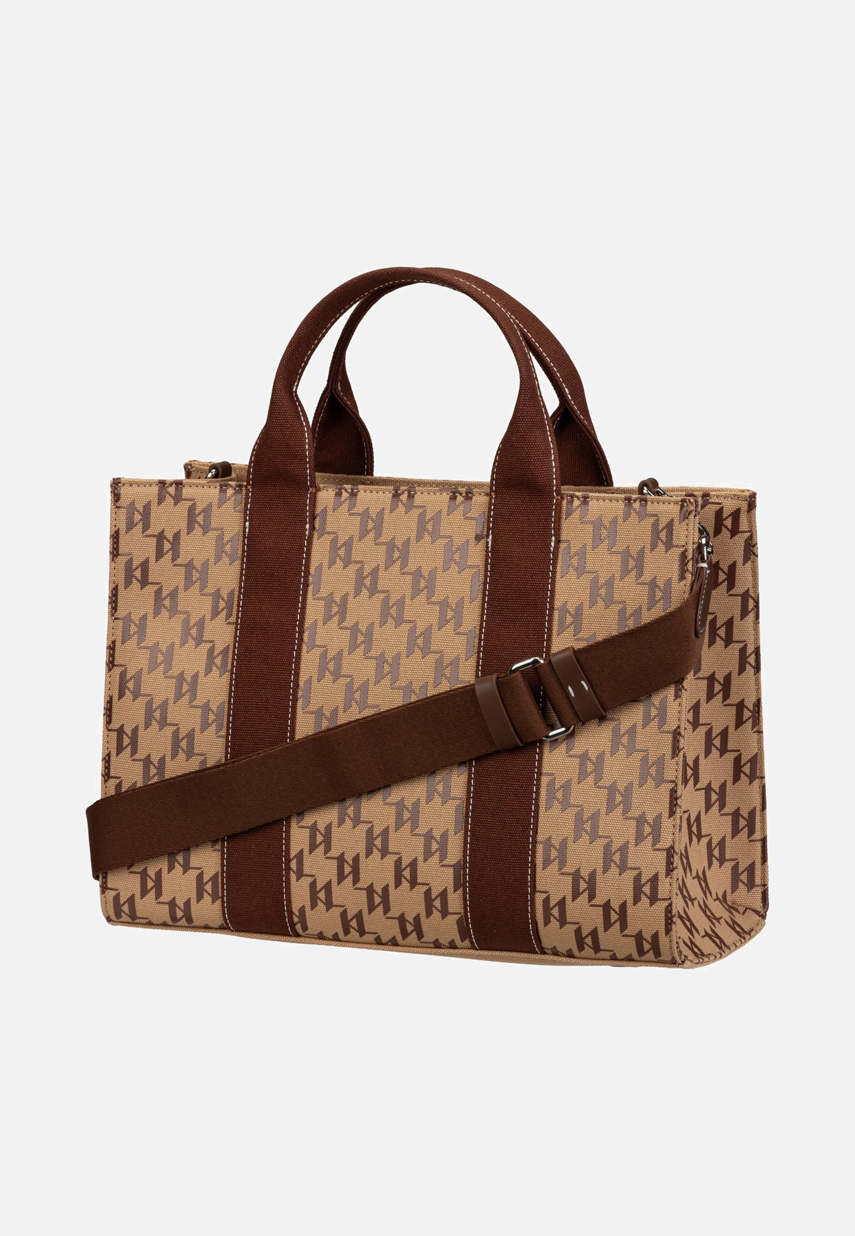 K/RSG Square Mono MD Tote Monogram Nougat Brown - Tote Bag - Image 3