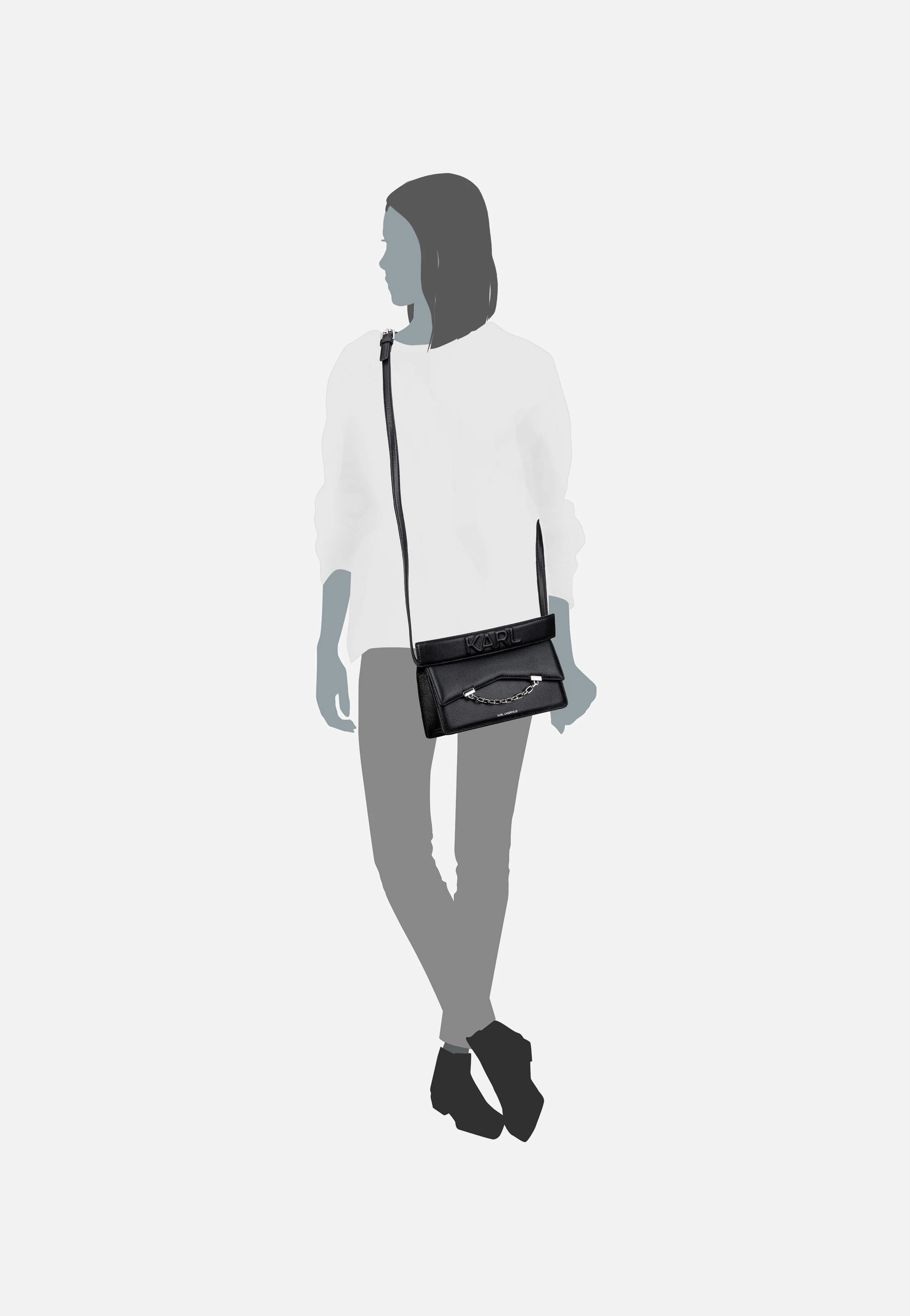 K/Seven Grainy 30446 Black - Crossbody Bag - Image 5