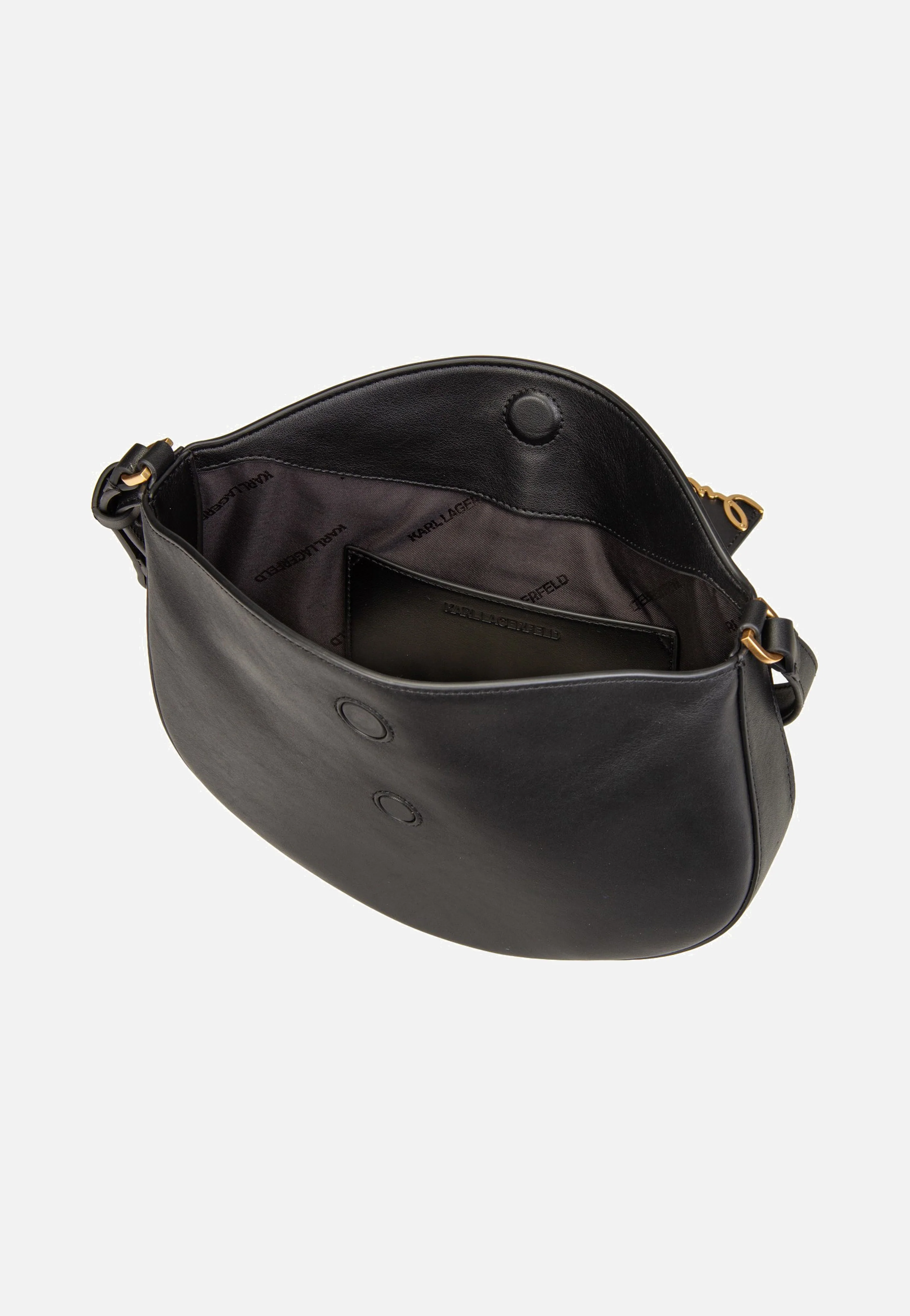 K/Signature FL Halfmoon SHB Black/Gold - Umhängetasche - Image 6