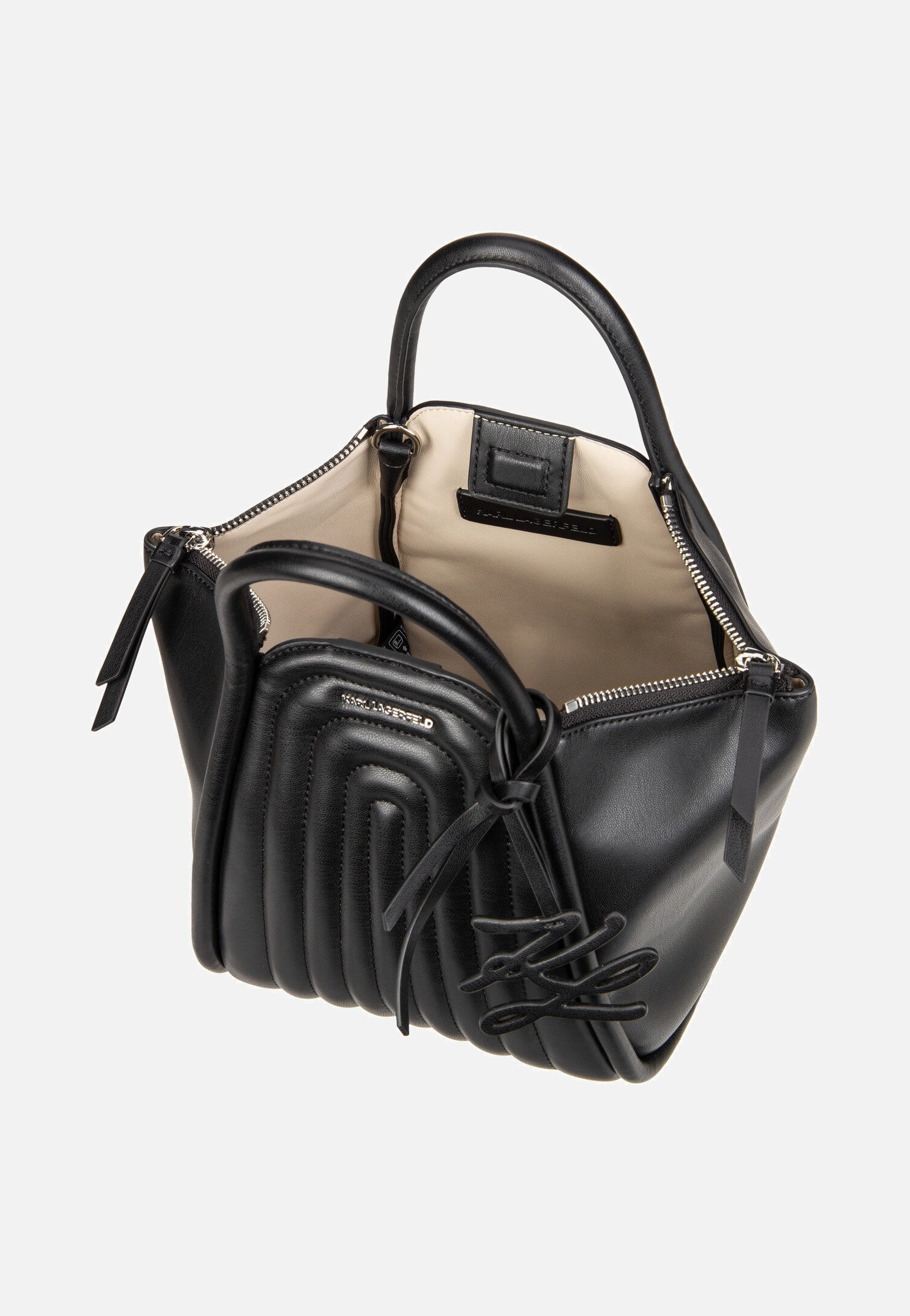K/Wellen Tote 30260 Black - Henkeltasche - Image 3