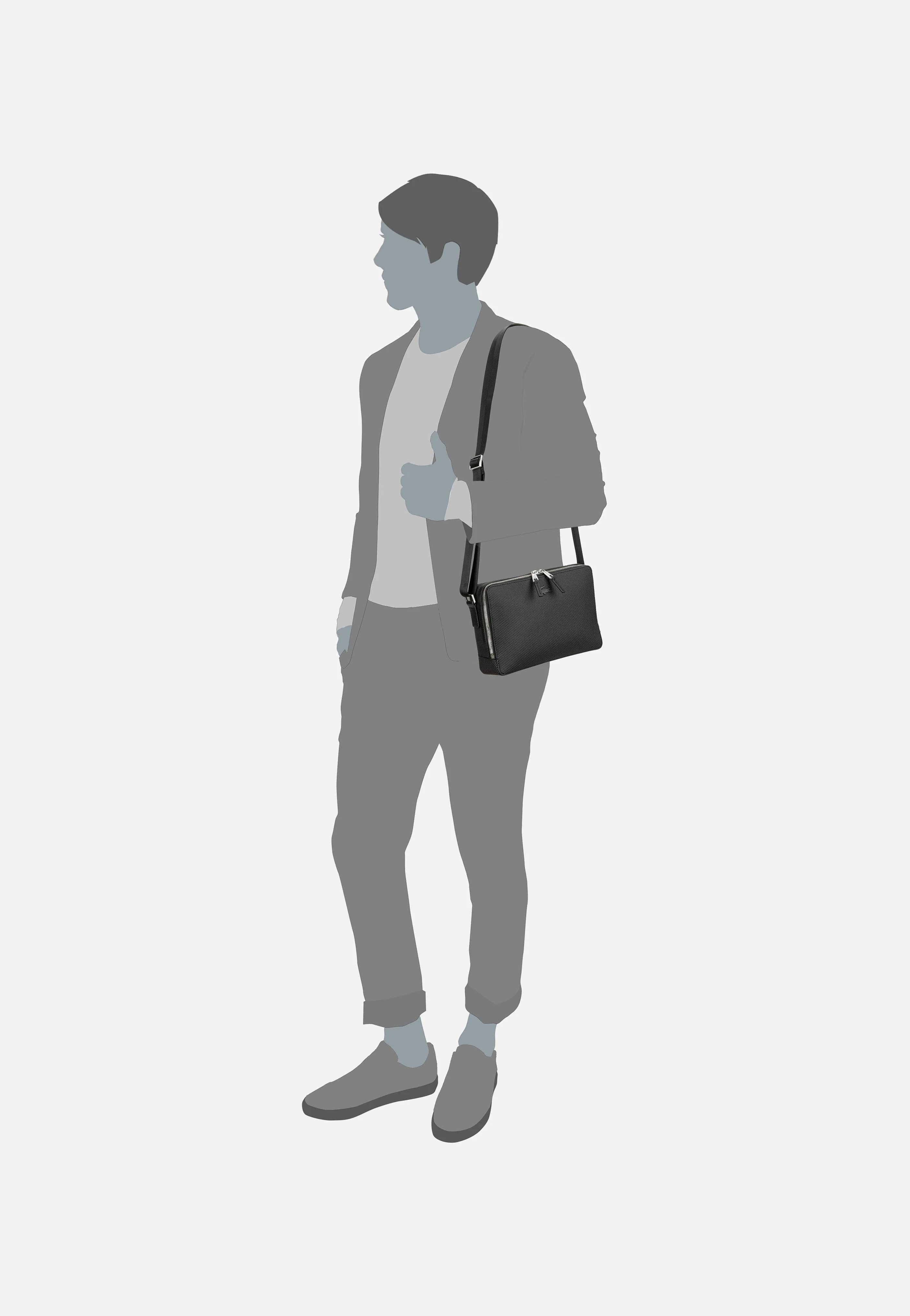 Chantaco Reporter Bag 3270 Black - Crossbody Bag - Image 6
