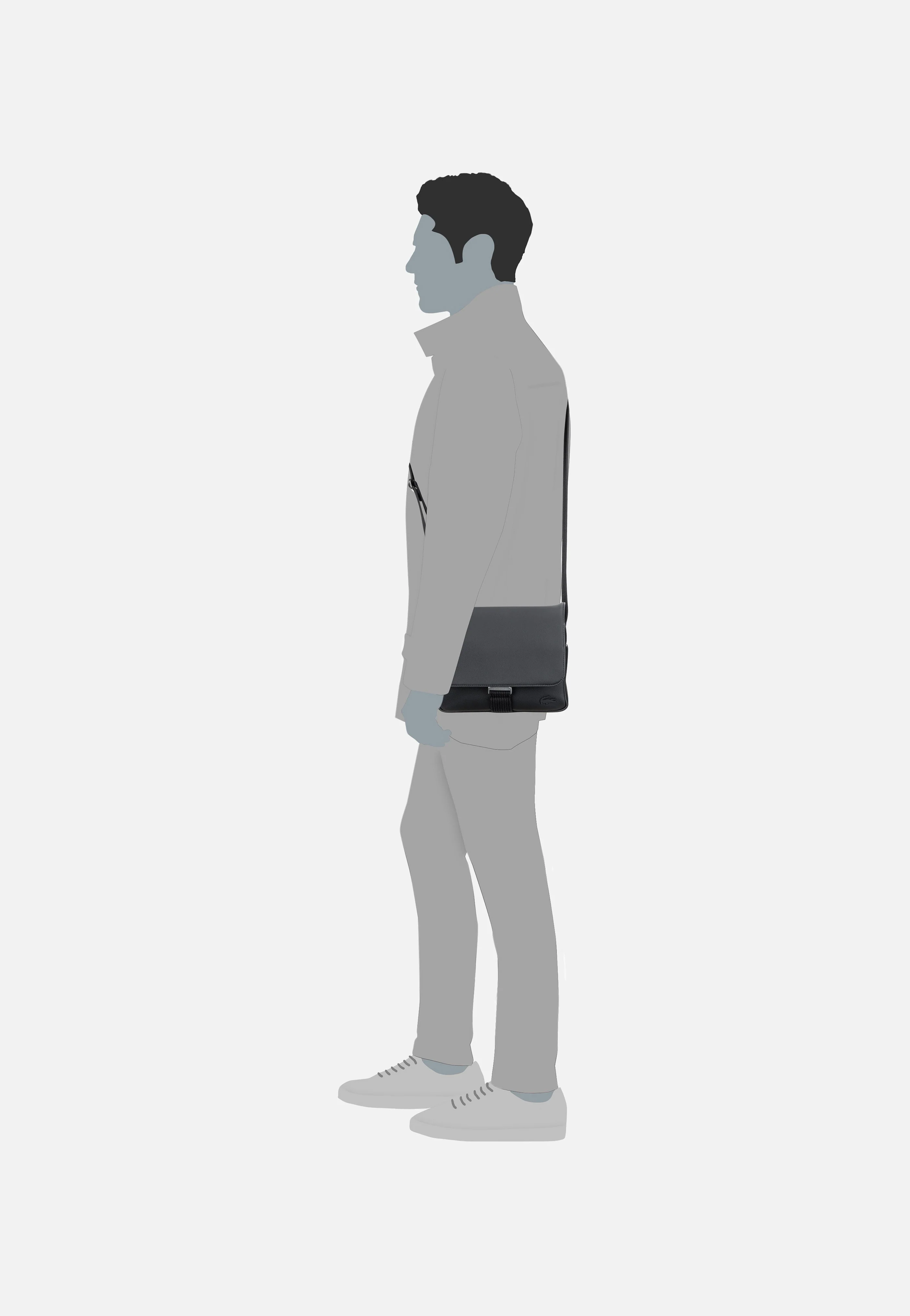 Men´s Classic Bag 4428 Noir - Crossbody Bag - Image 7
