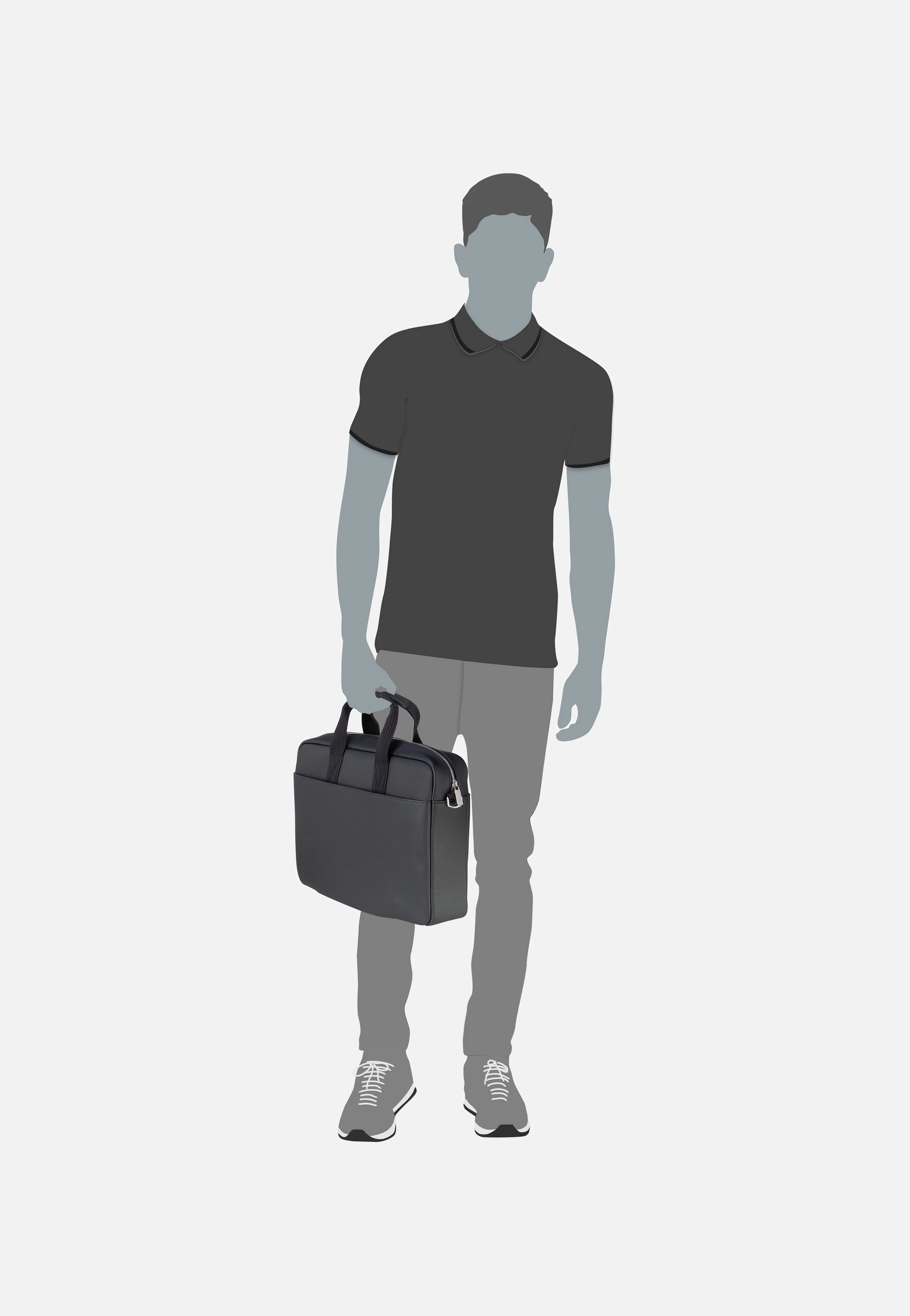 Men`s Classic Computer Bag 4429 Noir - Aktentasche - Image 8