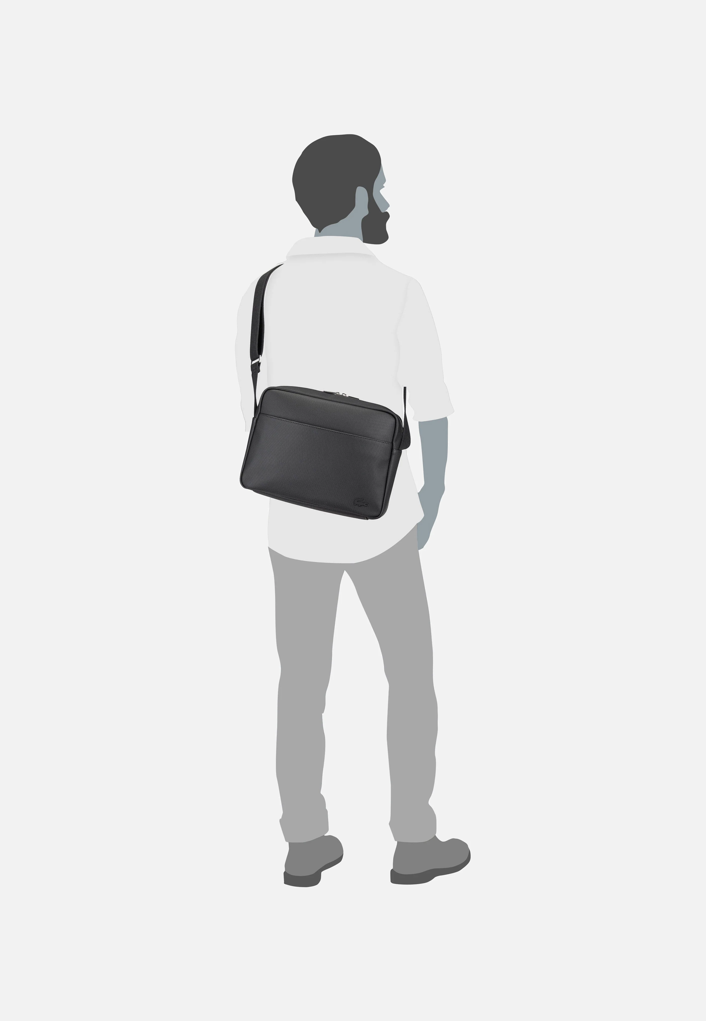 Men`s Classic NH4859HC Noir - Crossbody Bag - Image 6