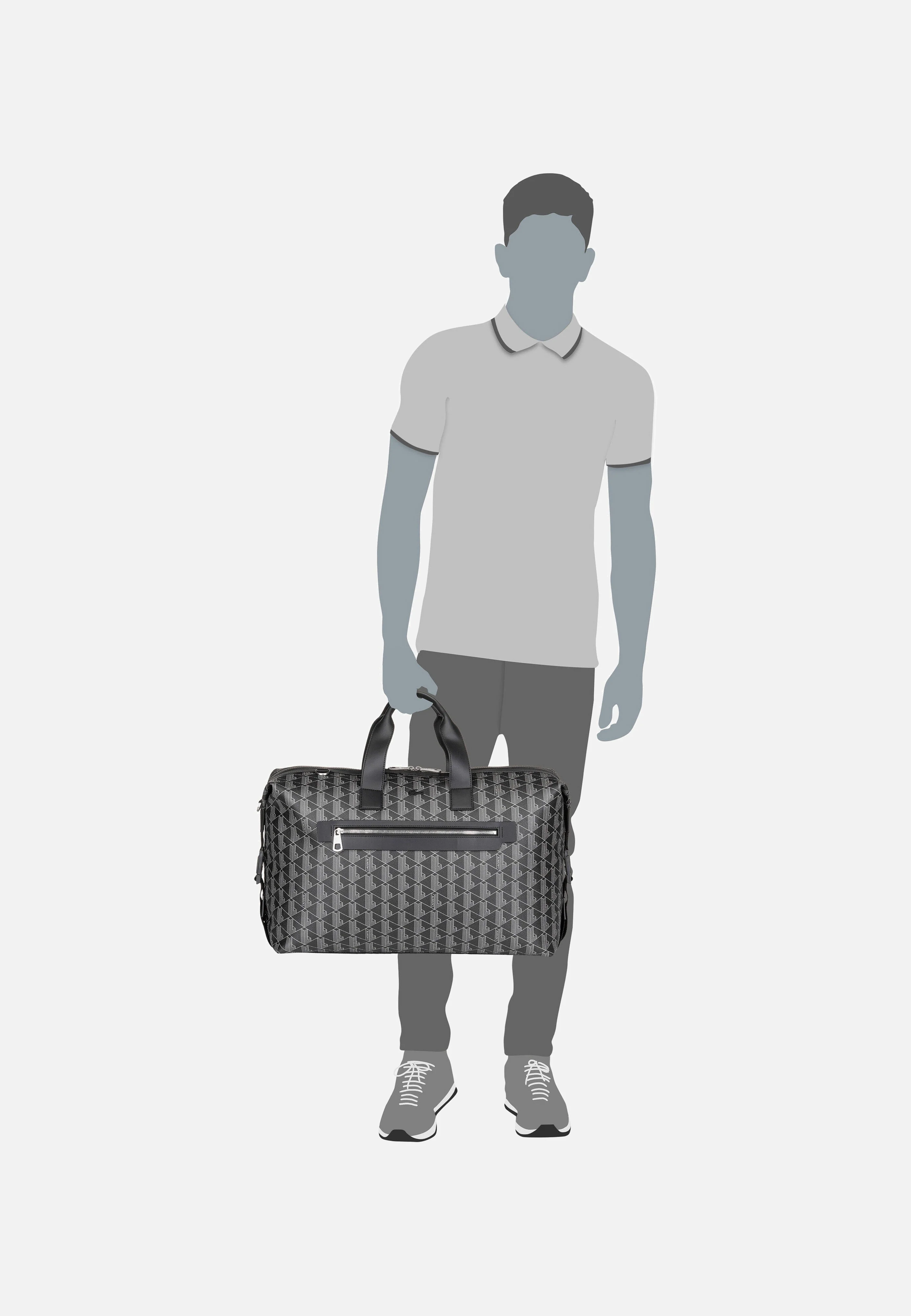 The Blend Duffle Monogram Noir Gris - Weekender - Image 7